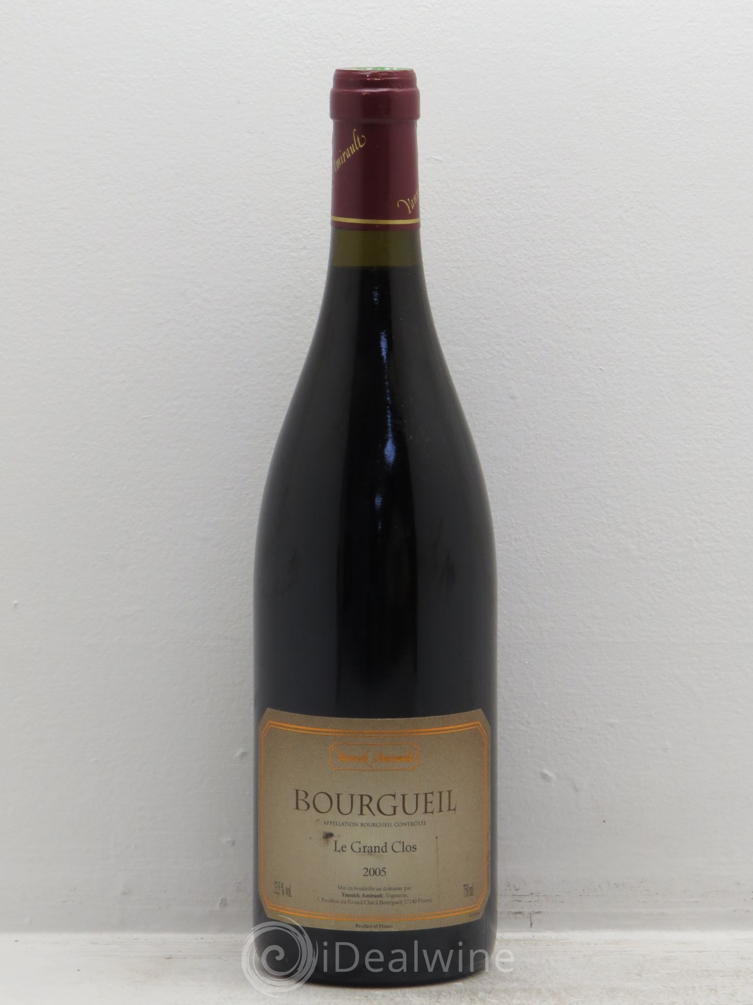 Bourgueil Grand Clos Yannick Amirault (Domaine) 2005 - Lot de 1 bouteille - 0