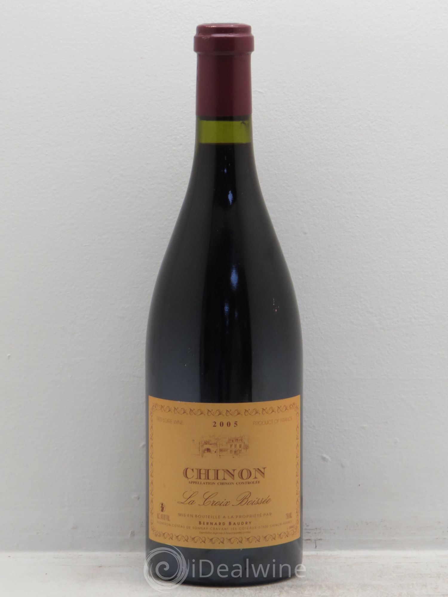 Chinon La Croix Boissée Bernard Baudry 2005 - Lot de 1 bouteille - 0