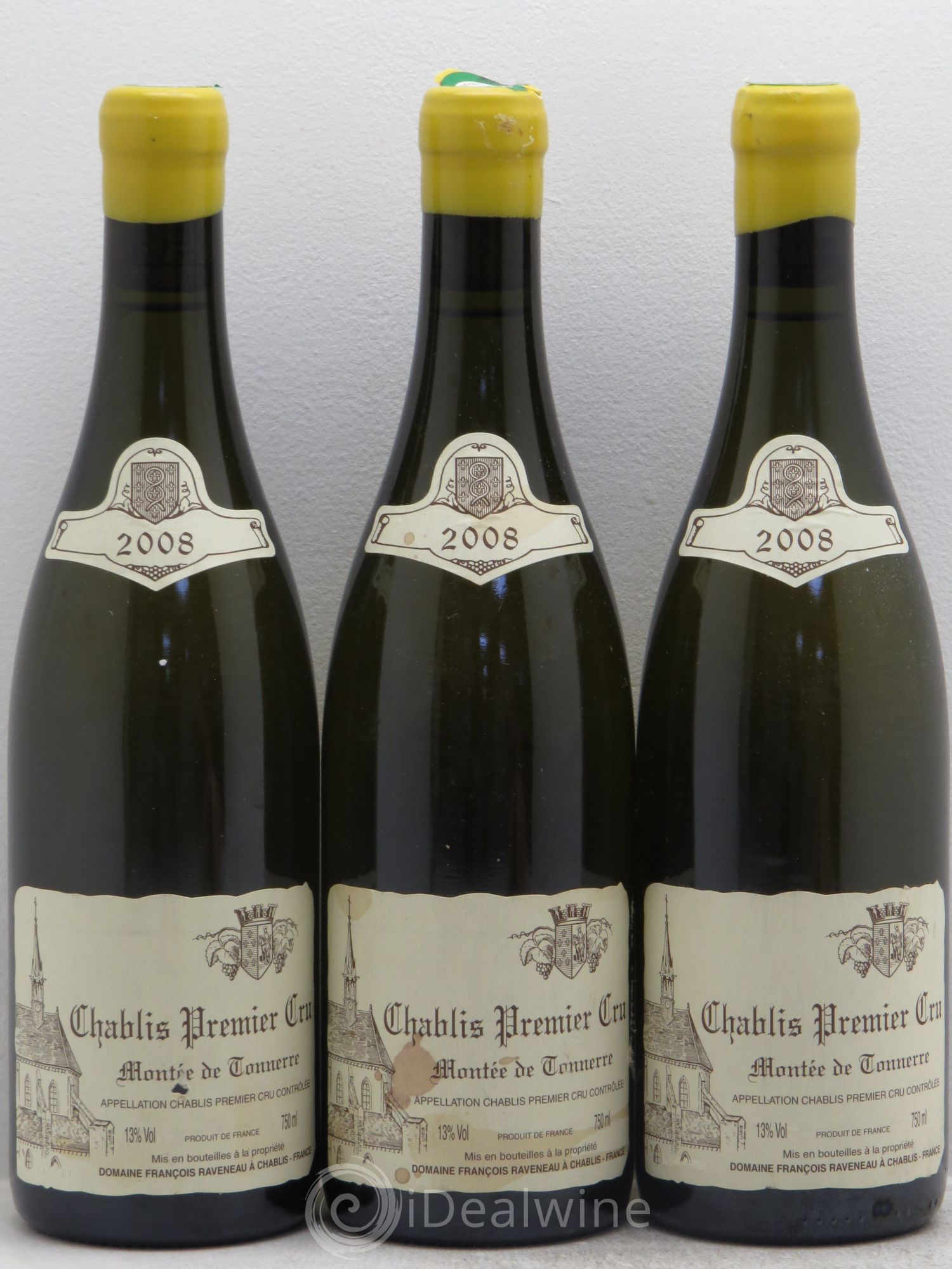 Chablis 1er Cru Montée de Tonnerre Raveneau (Domaine) 2008 - Lot de 3 bouteilles - 0