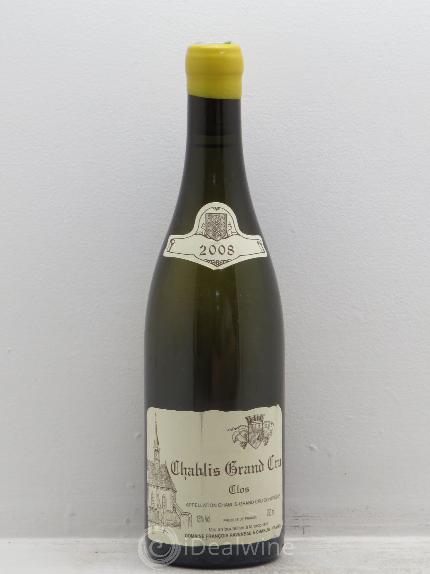 Chablis Grand Cru Clos Raveneau (Domaine) 2008 - Lot de 1 bouteille - 0