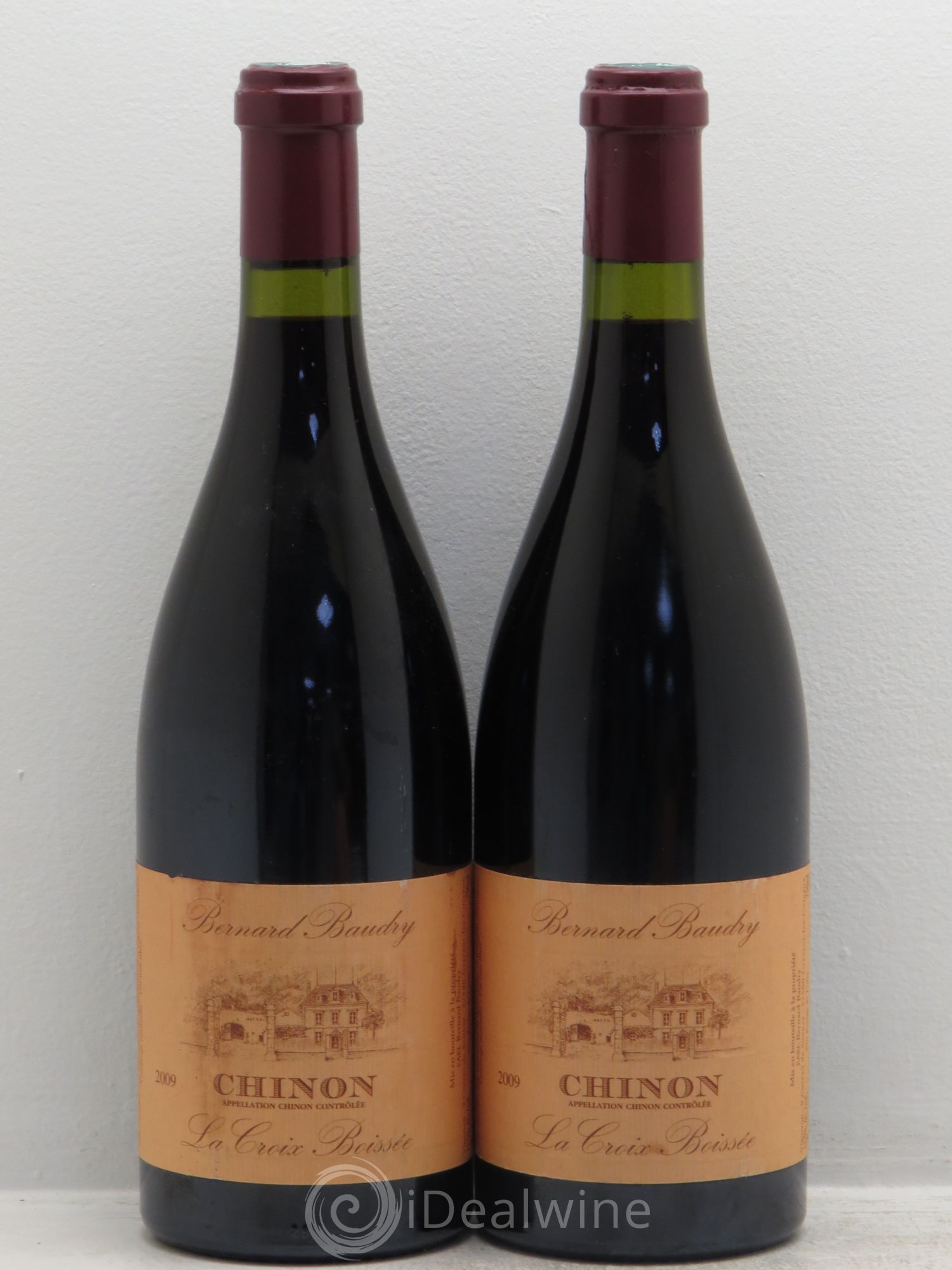 Chinon La Croix Boissée Bernard Baudry 2009 - Lot de 2 bouteilles - 0