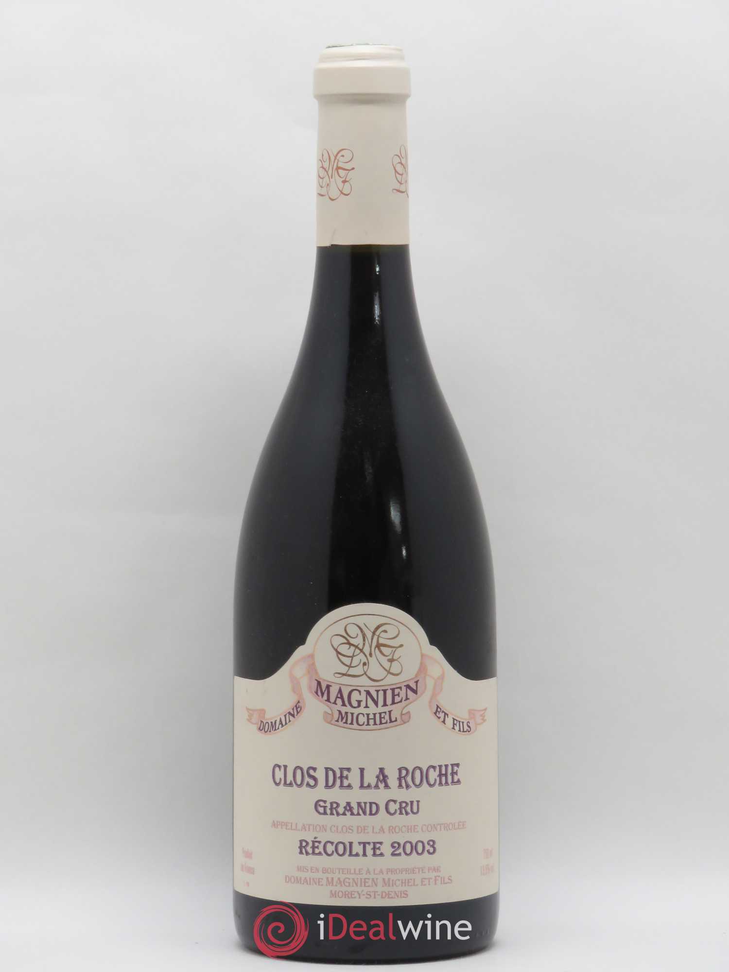 Clos de la Roche Grand Cru Michel Magnien 2003 - Lot de 1 bouteille - 0