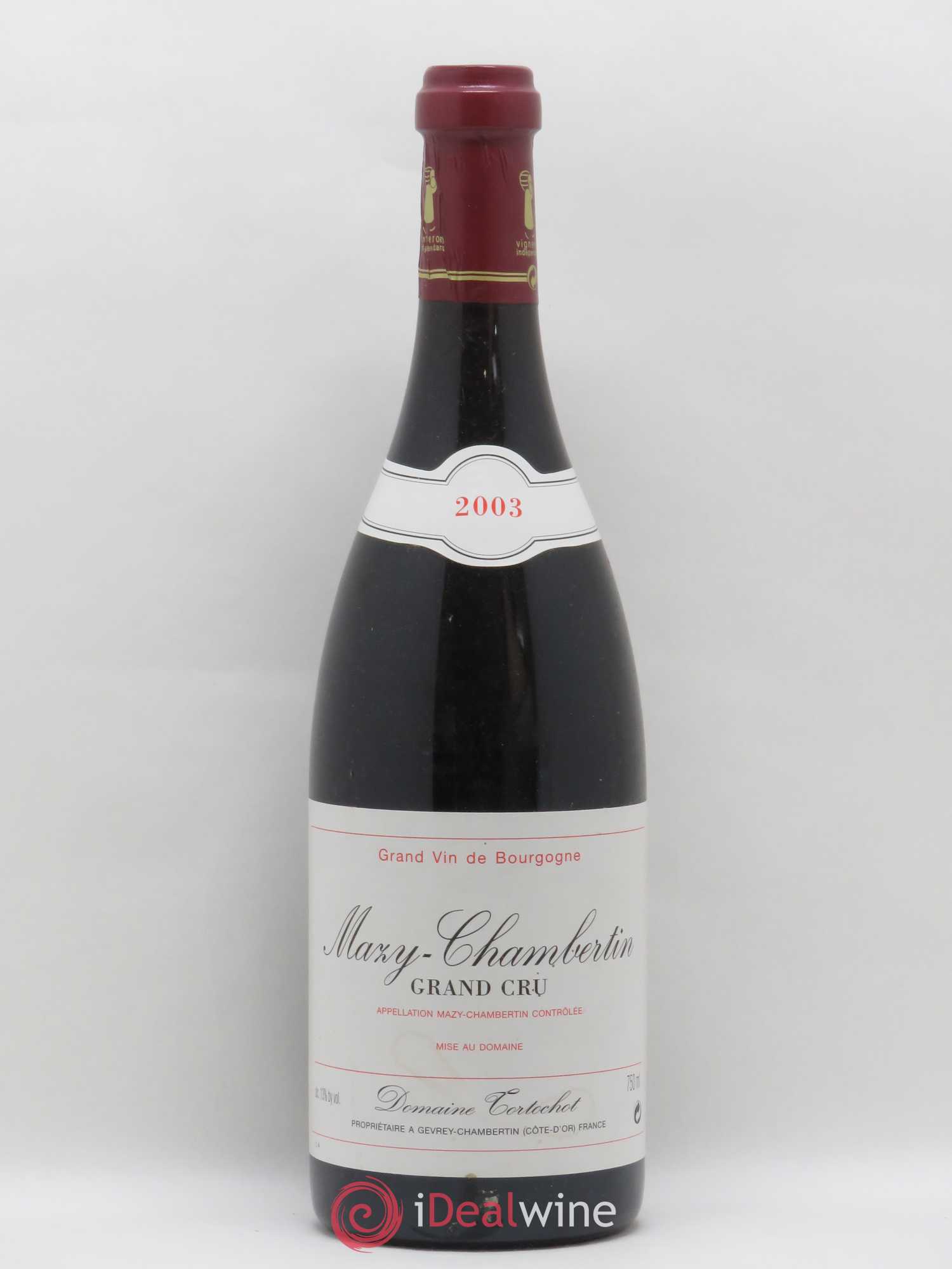 Mazis-Chambertin Grand Cru Tortochot (Domaine) 2003 - Lot de 1 bouteille - 0