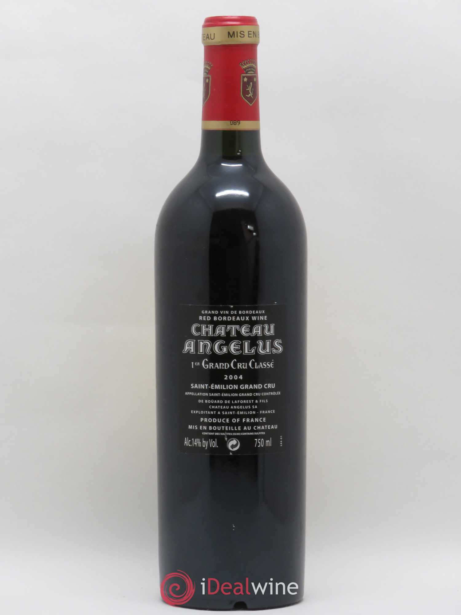 Château Angélus 1er Grand Cru Classé A 2004 - Lot de 1 bouteille - 1