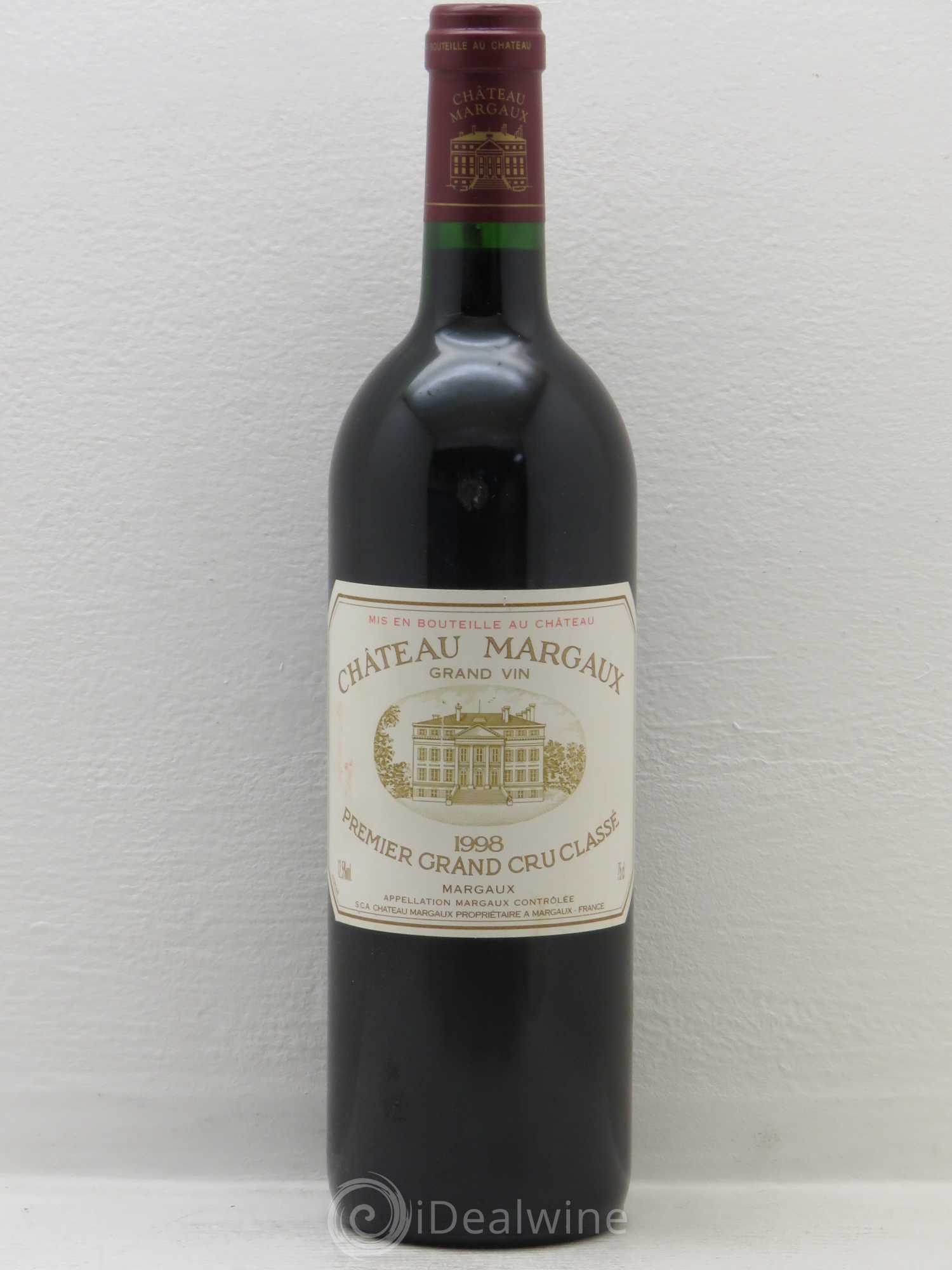 Château Margaux 1er Grand Cru Classé 1998 - Lot de 1 bouteille - 0