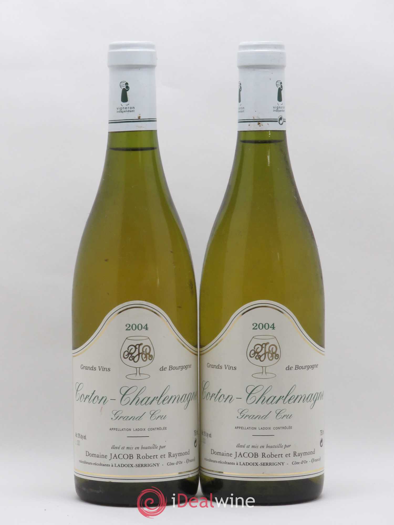 Corton-Charlemagne Grand Cru Domaine Jacob 2004 - Lot de 2 bouteilles - 0