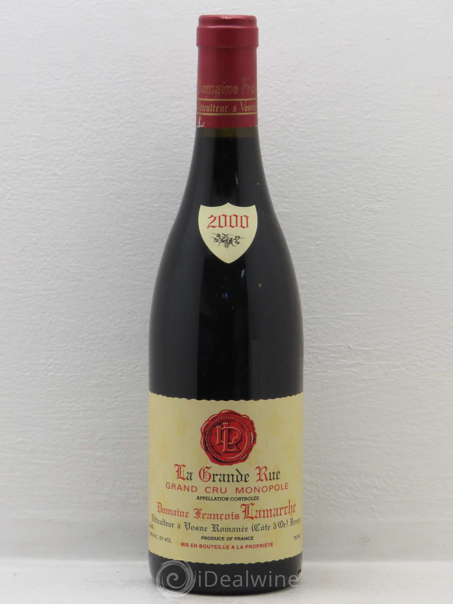 La Grande Rue Grand Cru Lamarche (Domaine) 2000 - Lot de 1 bouteille - 0