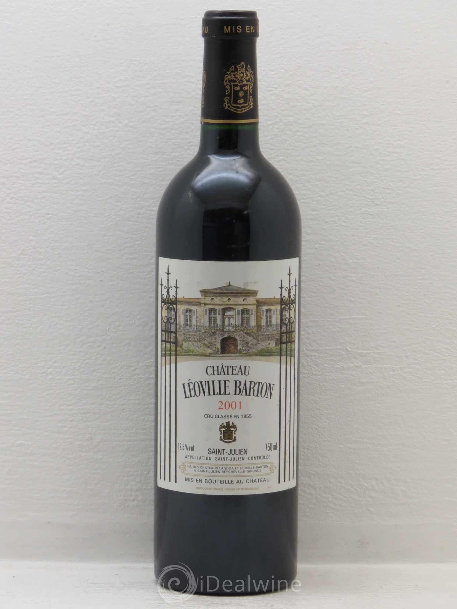 Château Léoville Barton 2ème Grand Cru Classé 2001 - Lot de 1 bouteille - 0