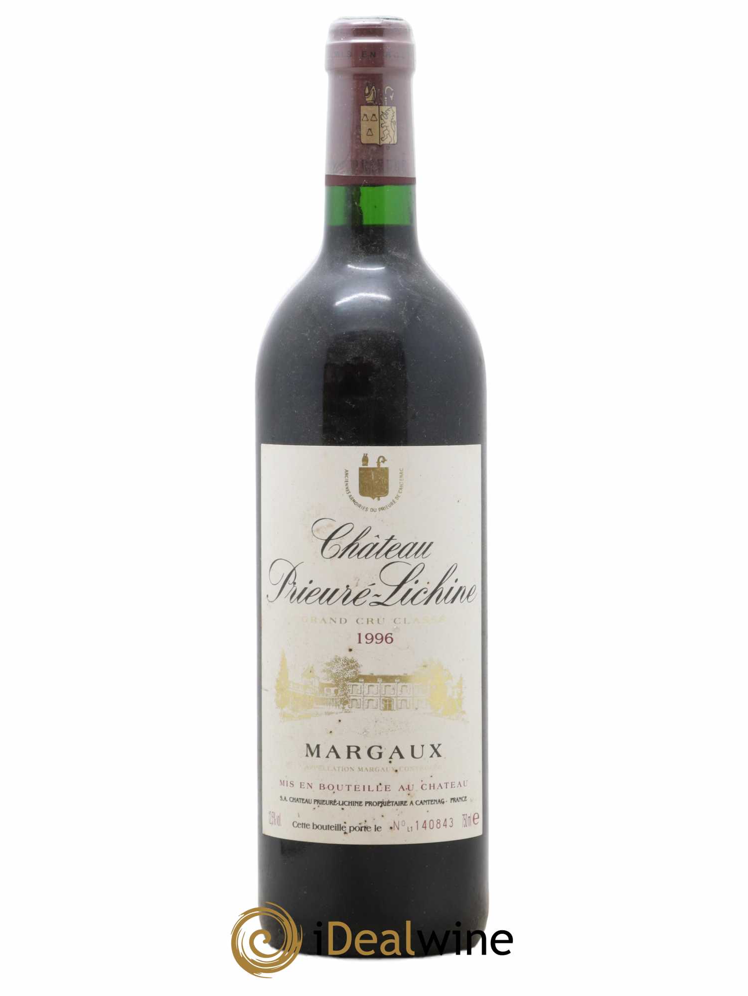 Château Prieuré Lichine 4ème Grand Cru Classé 1996 - Lot de 1 bouteille - 0