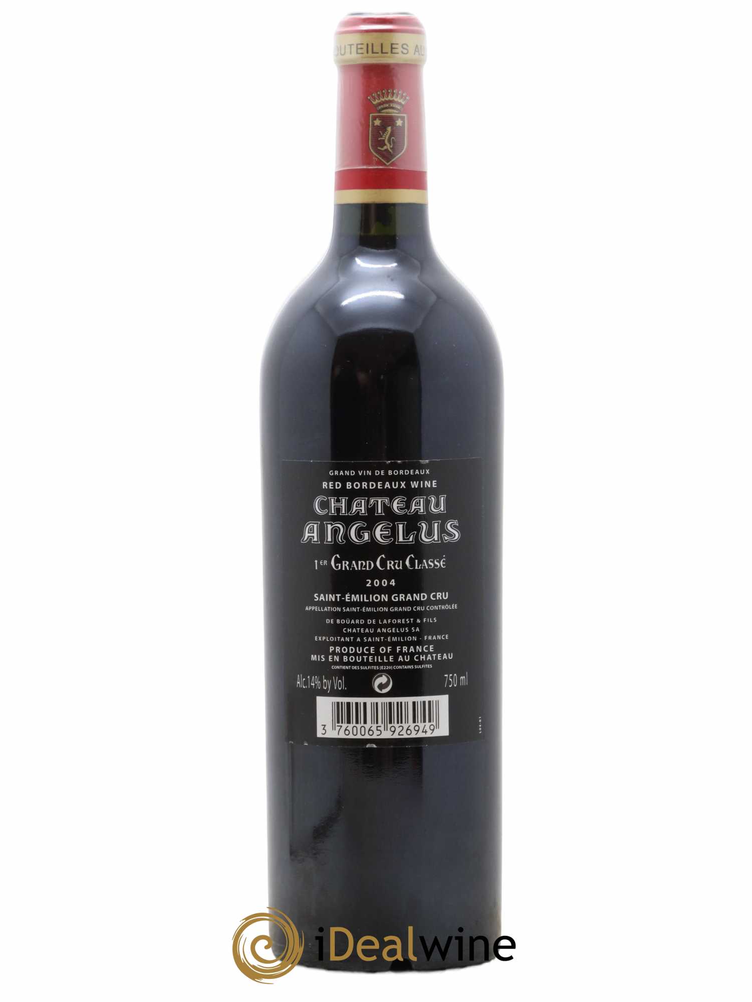 Château Angélus 1er Grand Cru Classé A 2004 - Lot de 1 bouteille - 1