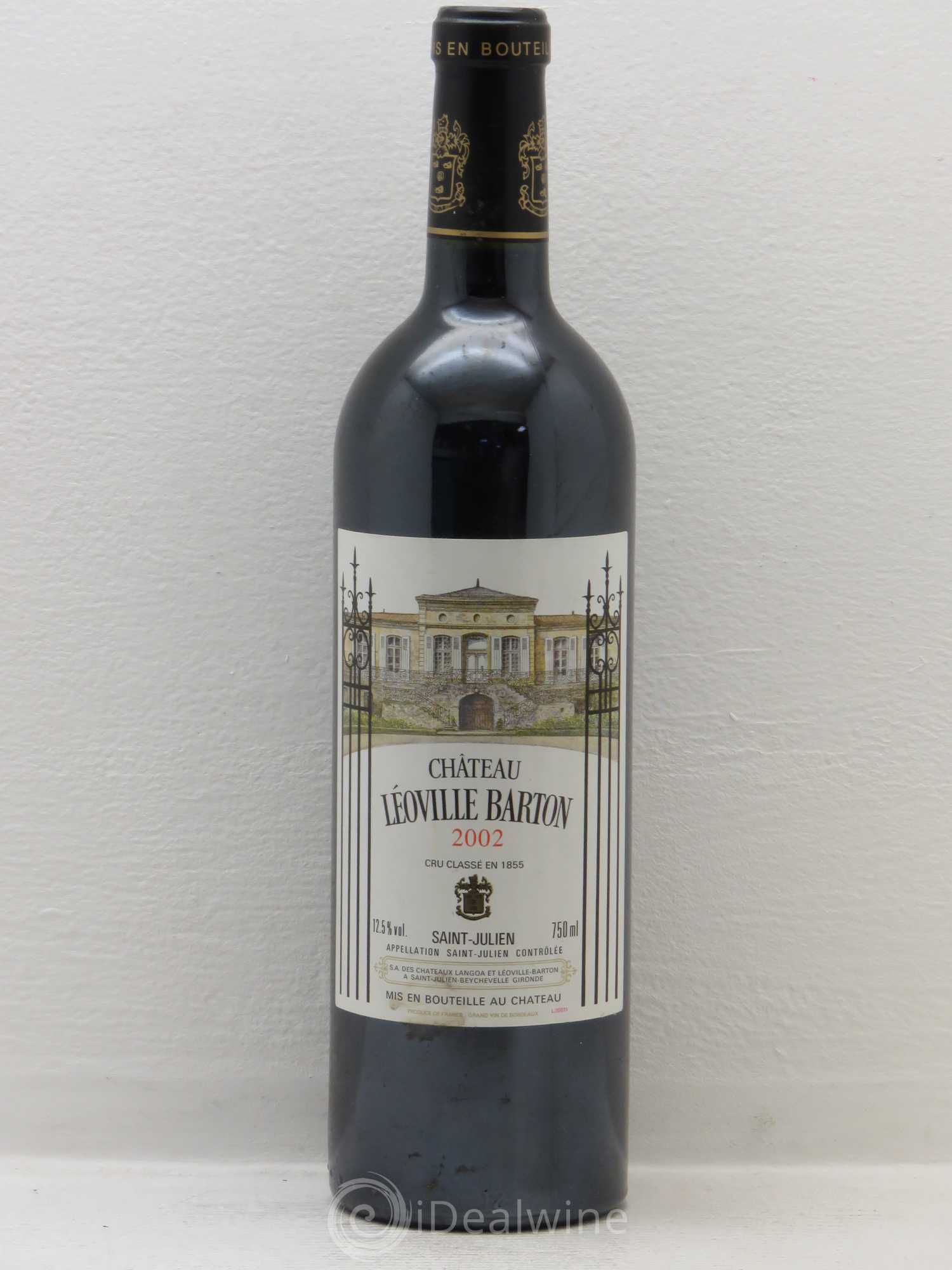 Château Léoville Barton 2ème Grand Cru Classé 2002 - Lot de 1 bouteille - 0