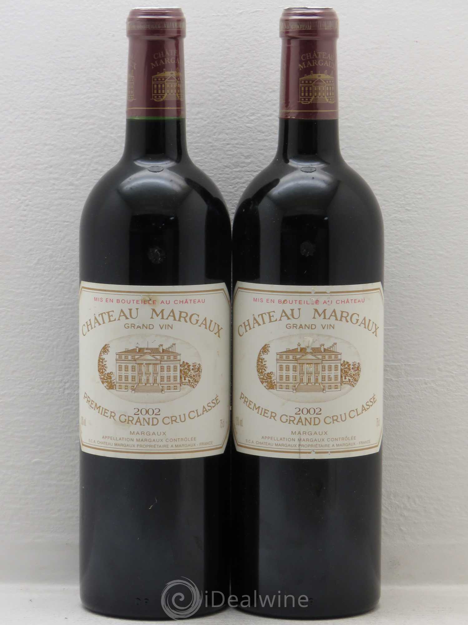 Château Margaux 1er Grand Cru Classé 2002 - Lot de 2 bouteilles - 0