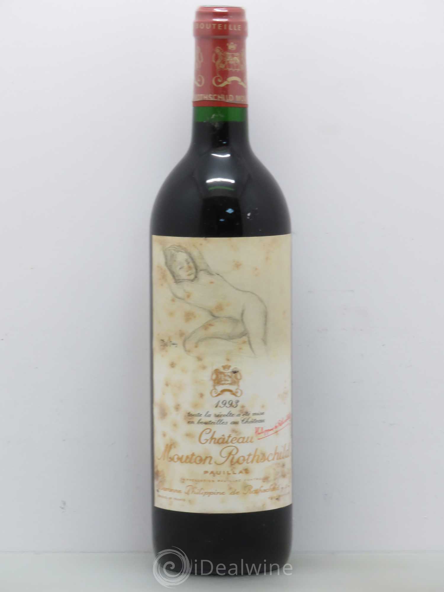Château Mouton Rothschild 1er Grand Cru Classé 1993 - Lot de 1 bouteille - 0