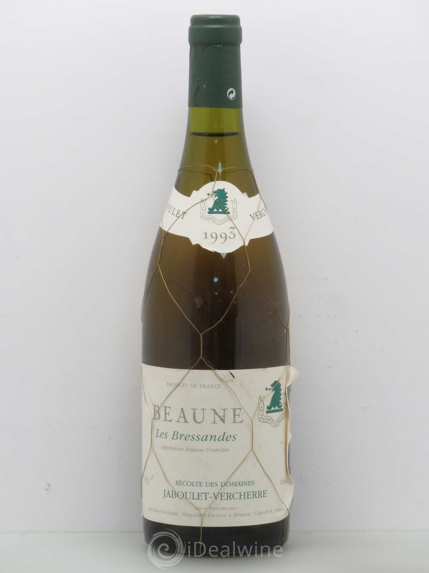 Beaune 1er Cru Les Bressandes Jaboulet Verchere (sans prix de réserve) 1993 - Posten von 1 Flasche - 0