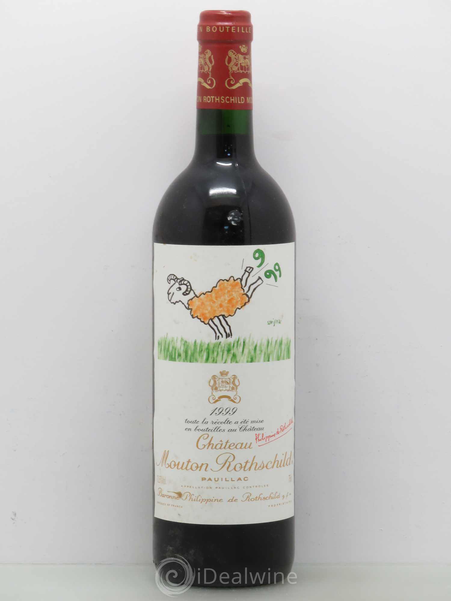 Château Mouton Rothschild 1er Grand Cru Classé 1999 - Lot de 1 bouteille - 0