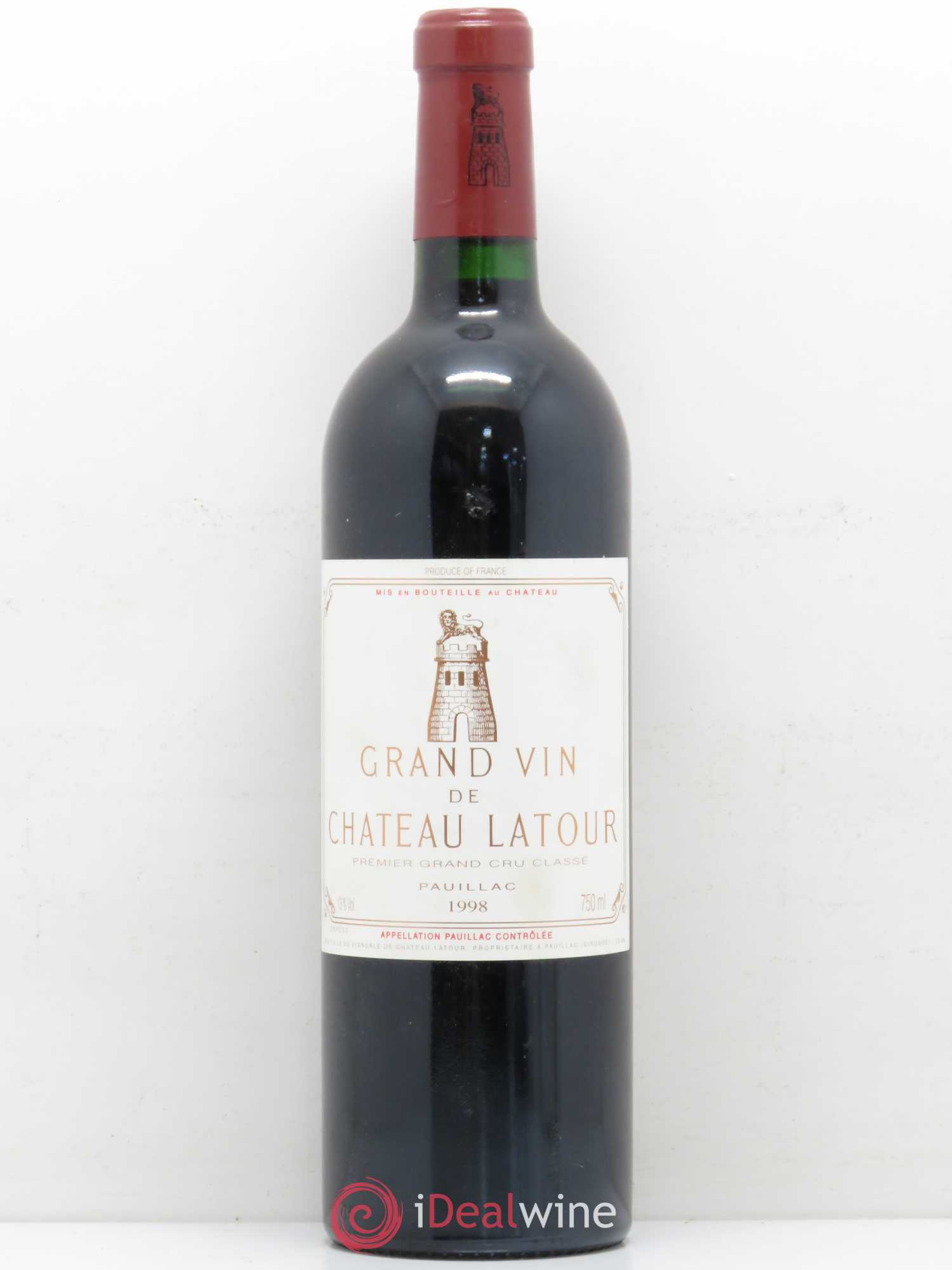 Château Latour 1er Grand Cru Classé 1998 - Lot de 1 bouteille - 0