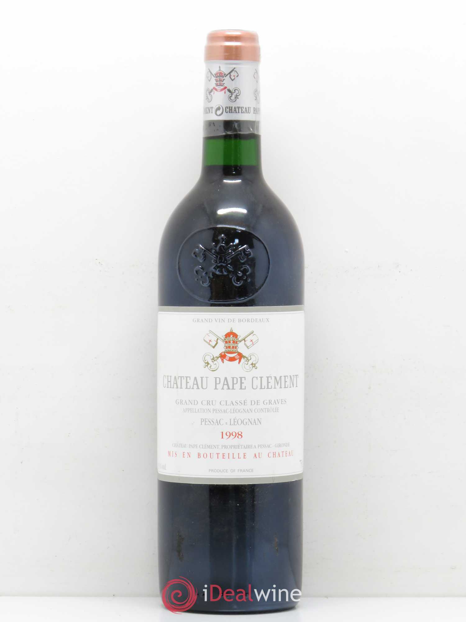 Château Pape Clément Cru Classé de Graves 1998 - Lot de 1 bouteille - 0