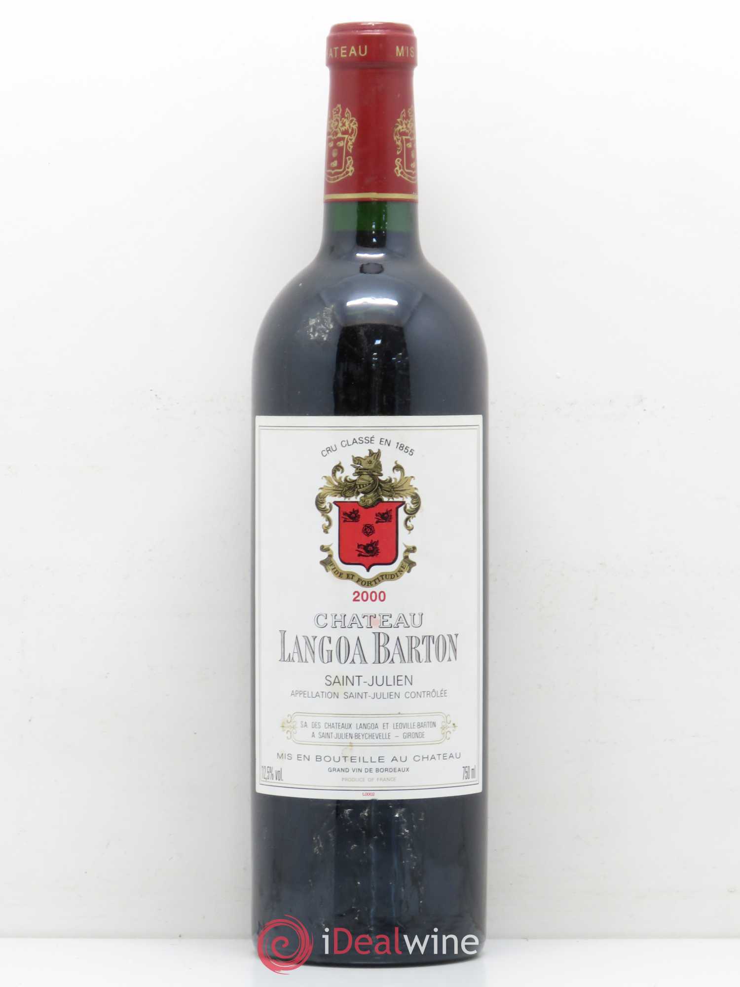Château Langoa Barton 3ème Grand Cru Classé 2000 - Lot de 1 bouteille - 0