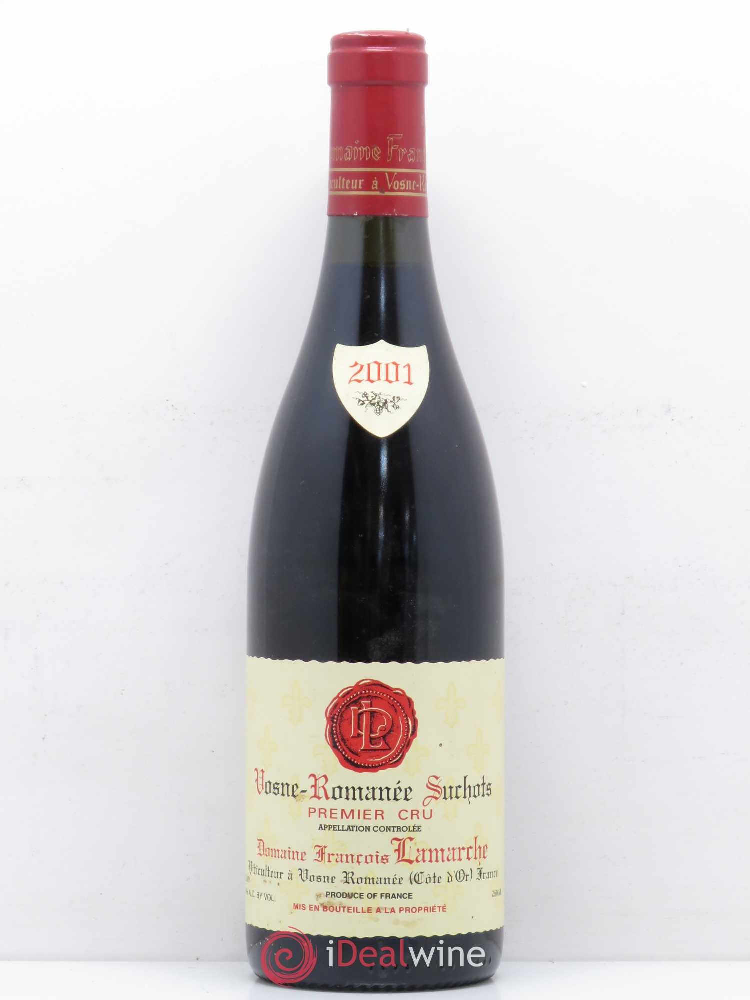 Vosne-Romanée 1er Cru Les Suchots Lamarche (Domaine) 2001 - Lot de 1 bouteille - 0