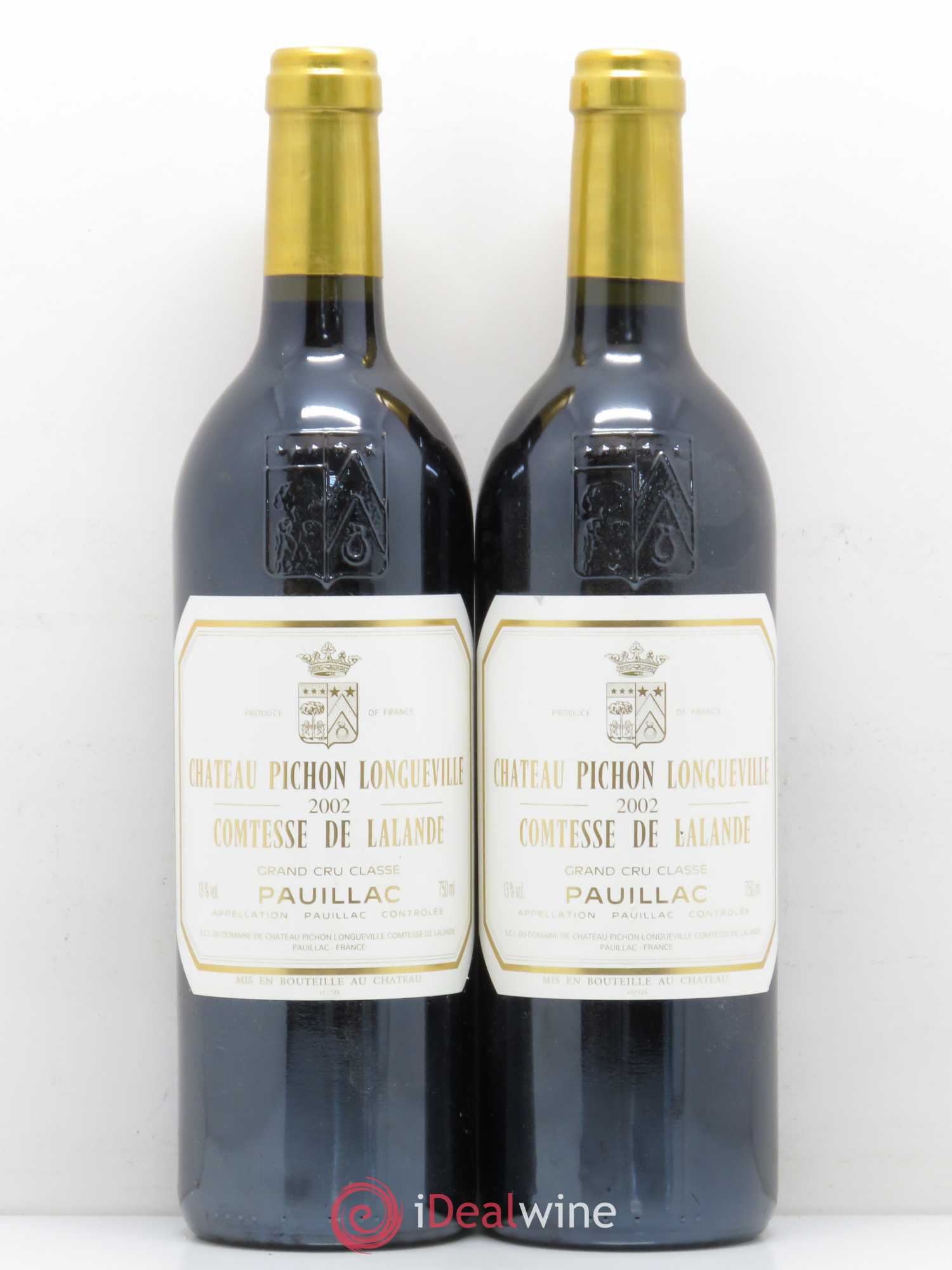 Château Pichon Longueville Comtesse de Lalande 2ème Grand Cru Classé 2002 - Lot de 2 bouteilles - 0