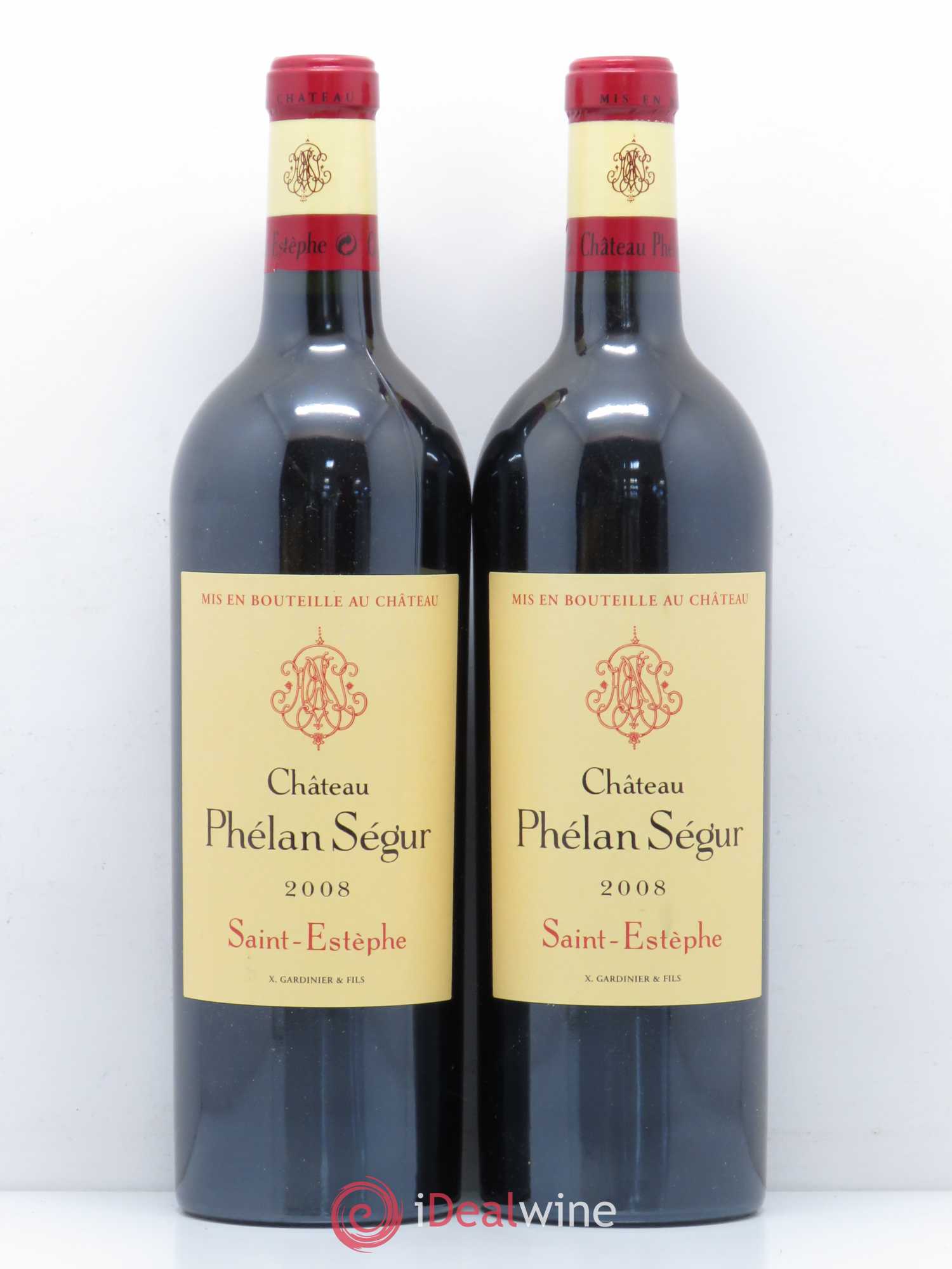 Château Phélan Ségur 2008 - Lot de 2 bouteilles - 0