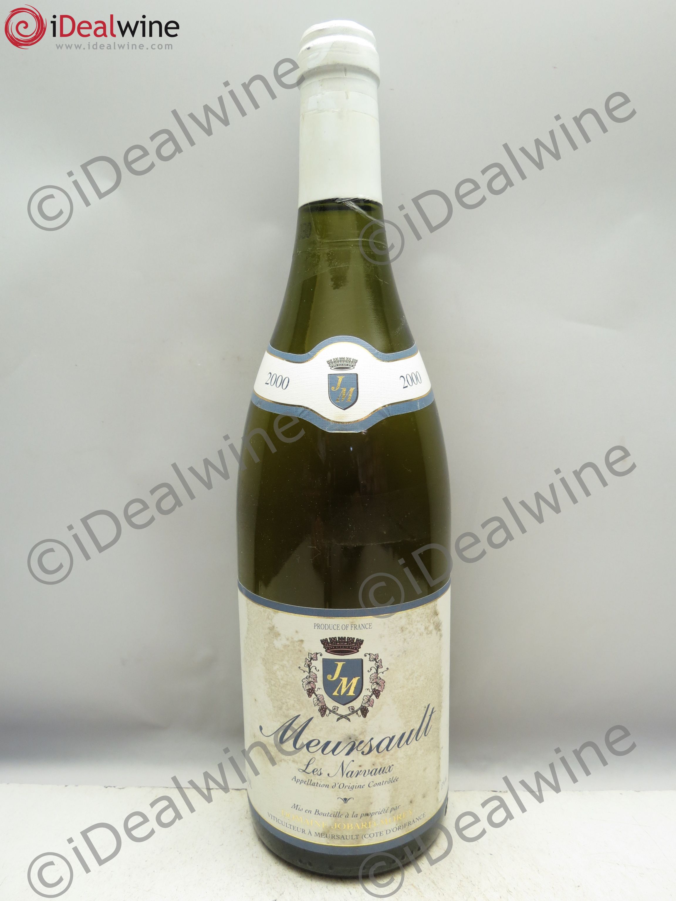 Meursault Les Narvaux Jobard-Morey (capsule scotchée) 2000 - Posten von 1 Flasche - 0