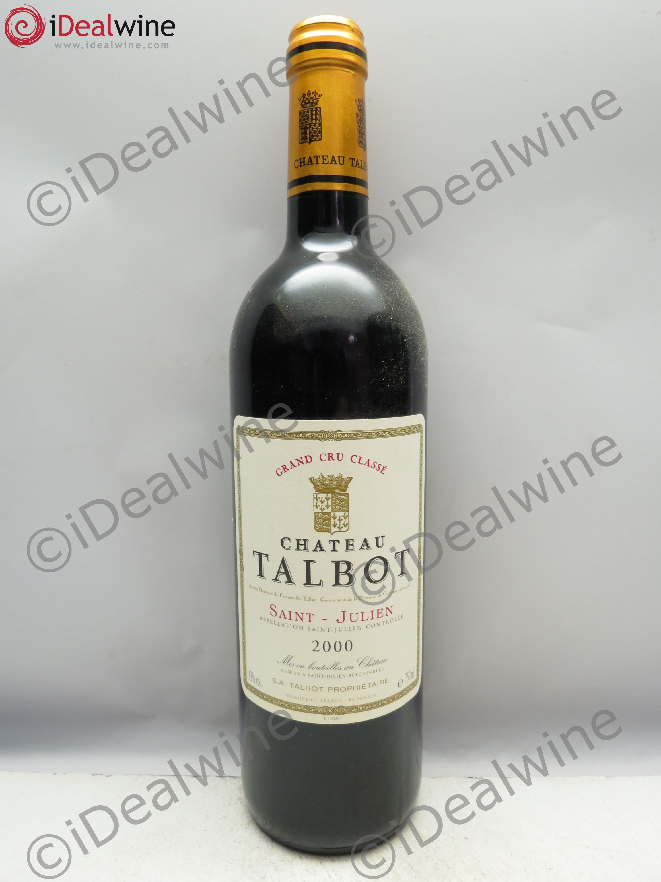 Château Talbot 4ème Grand Cru Classé 2000 - Lot de 1 bouteille - 0