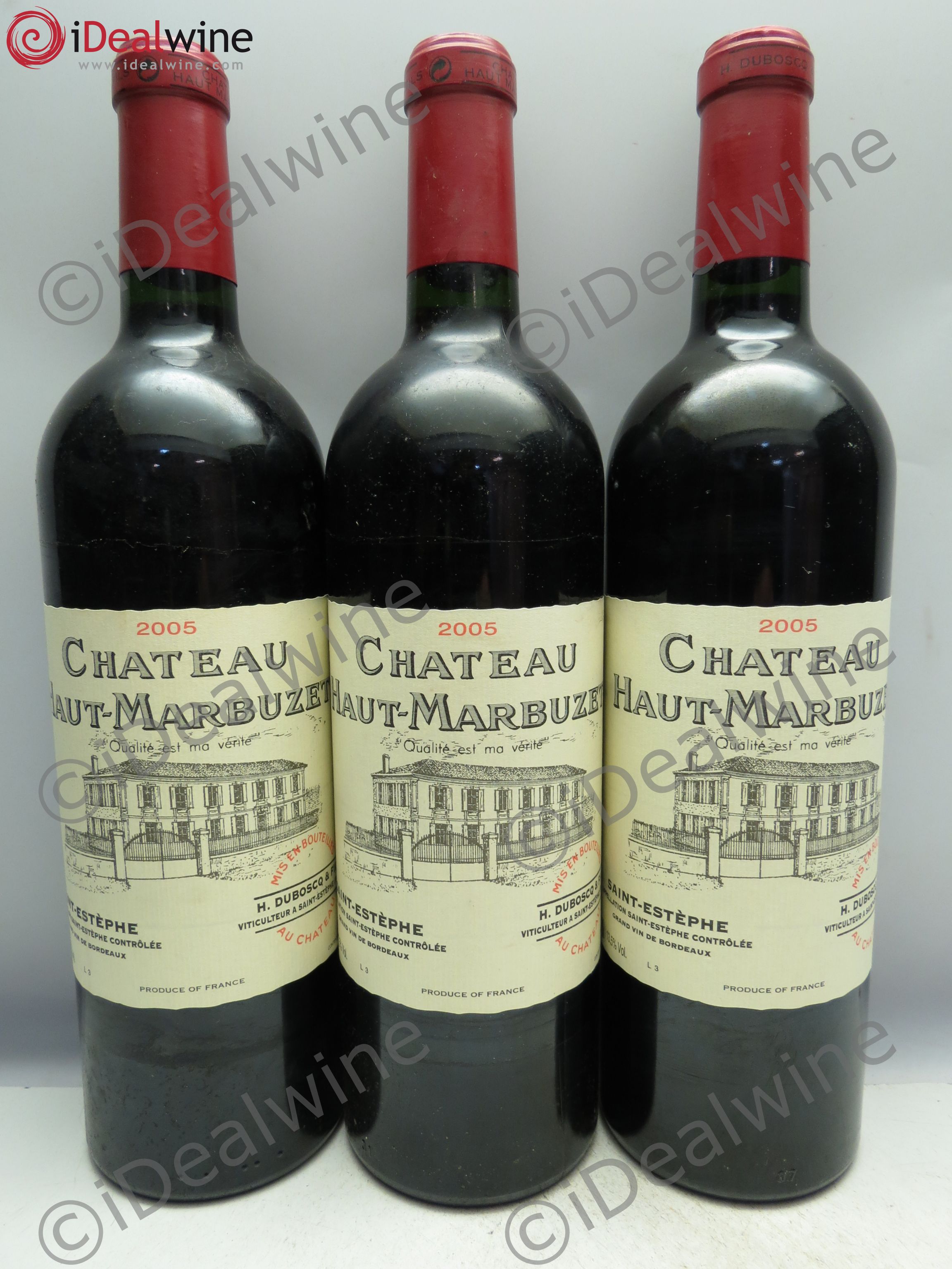 Château Haut Marbuzet 2005 - Lot de 3 bouteilles - 0