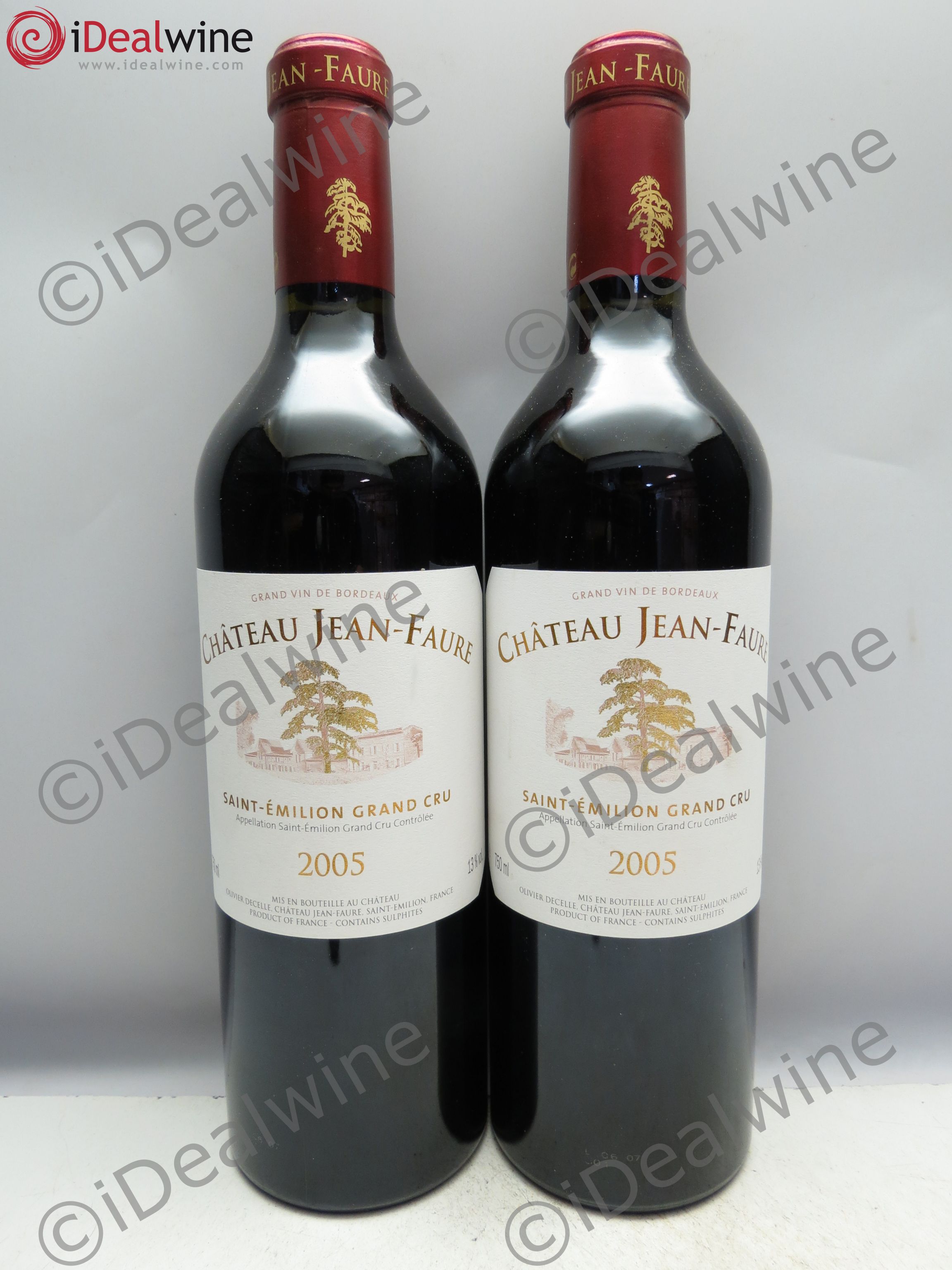 Château Jean Faure Grand Cru Classé 2005 - Lot de 2 bouteilles - 0