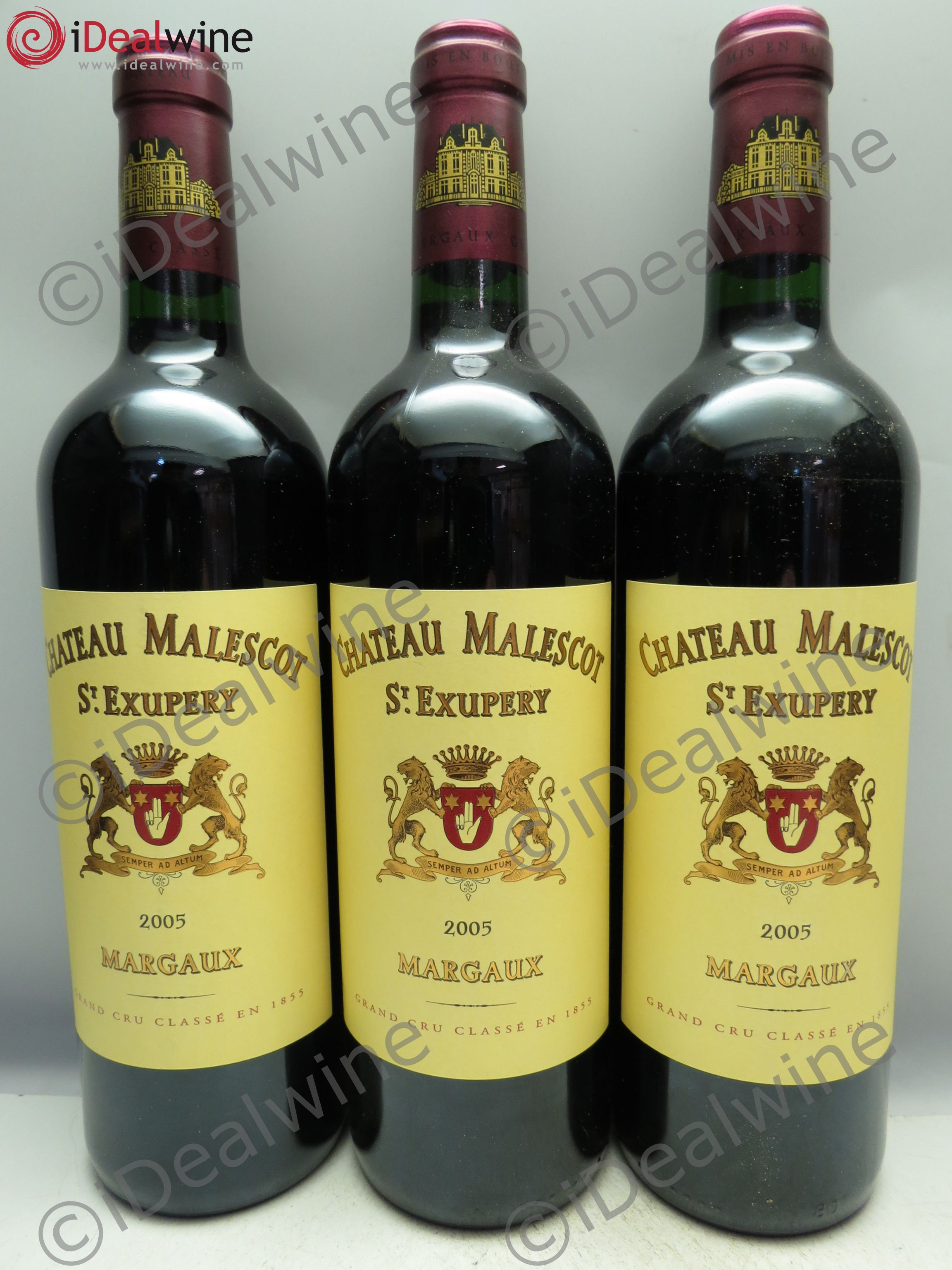 Château Malescot Saint-Exupéry 3ème Grand Cru Classé 2005 - Lot de 3 bouteilles - 0