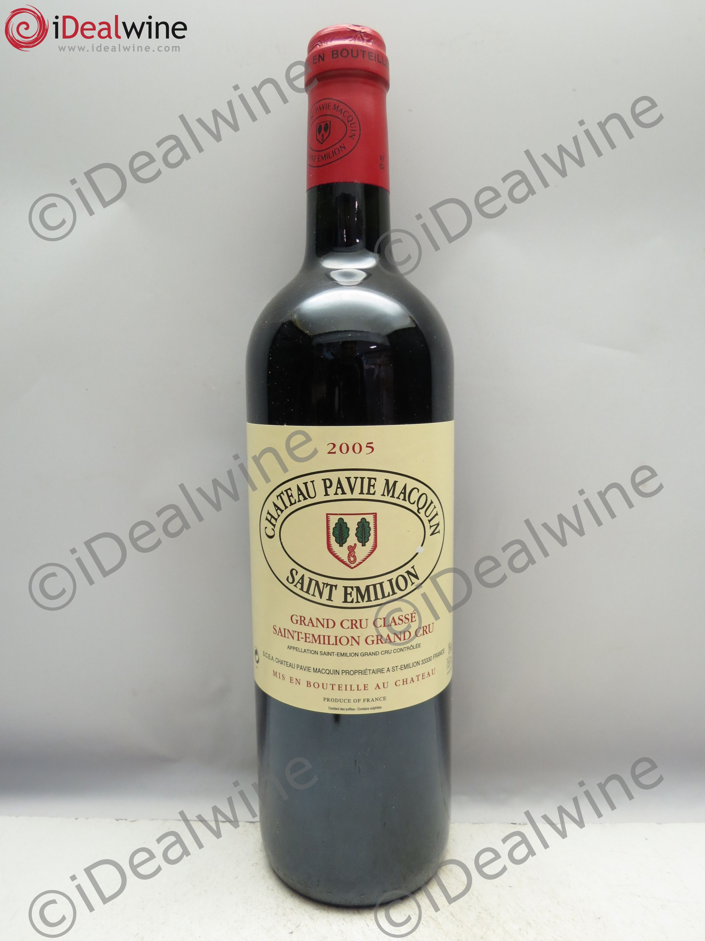 Château Pavie Macquin 1er Grand Cru Classé B 2005 - Lot de 1 bouteille - 0