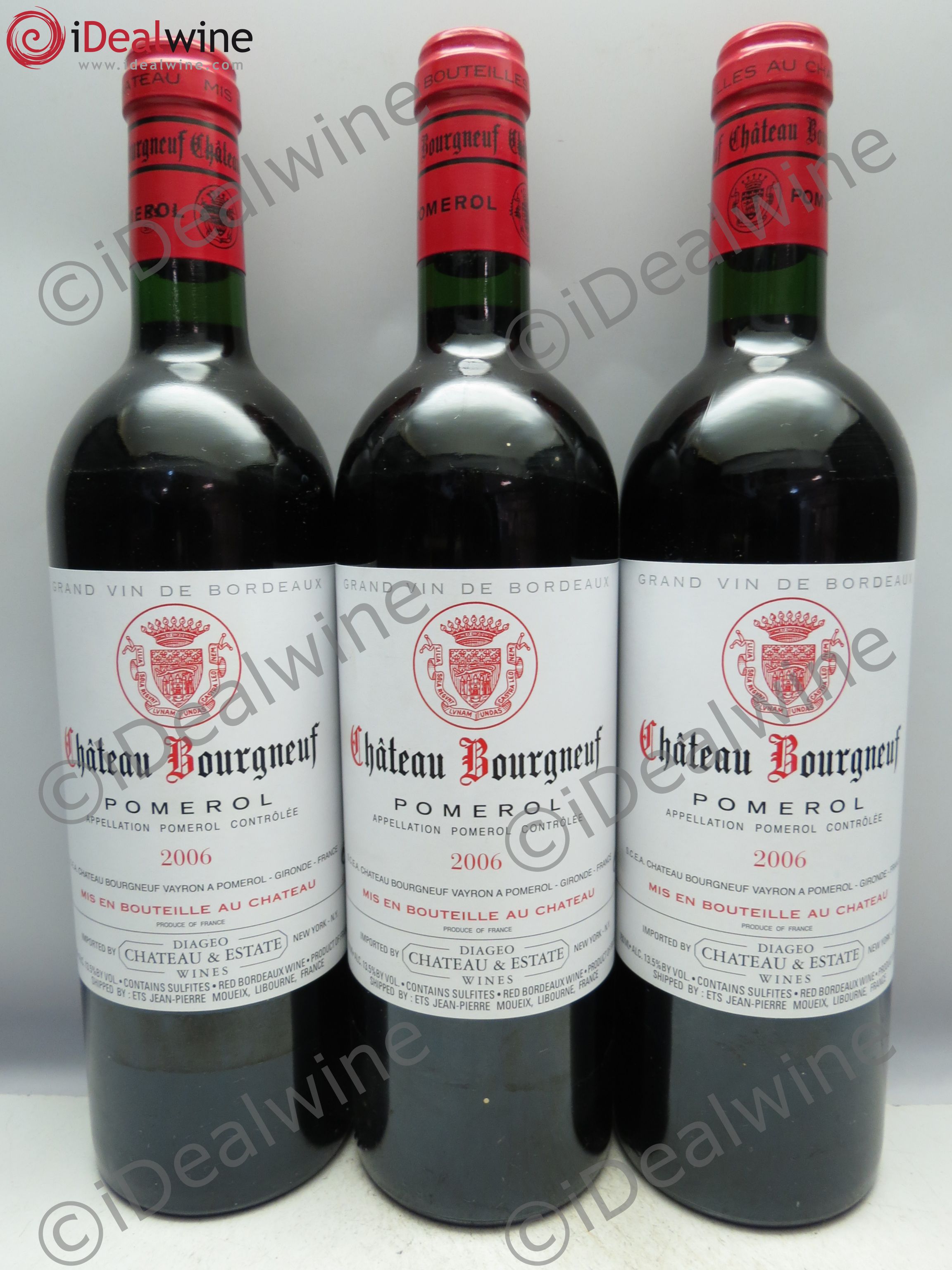 Château Bourgneuf 2006 - Lot de 3 bouteilles - 0