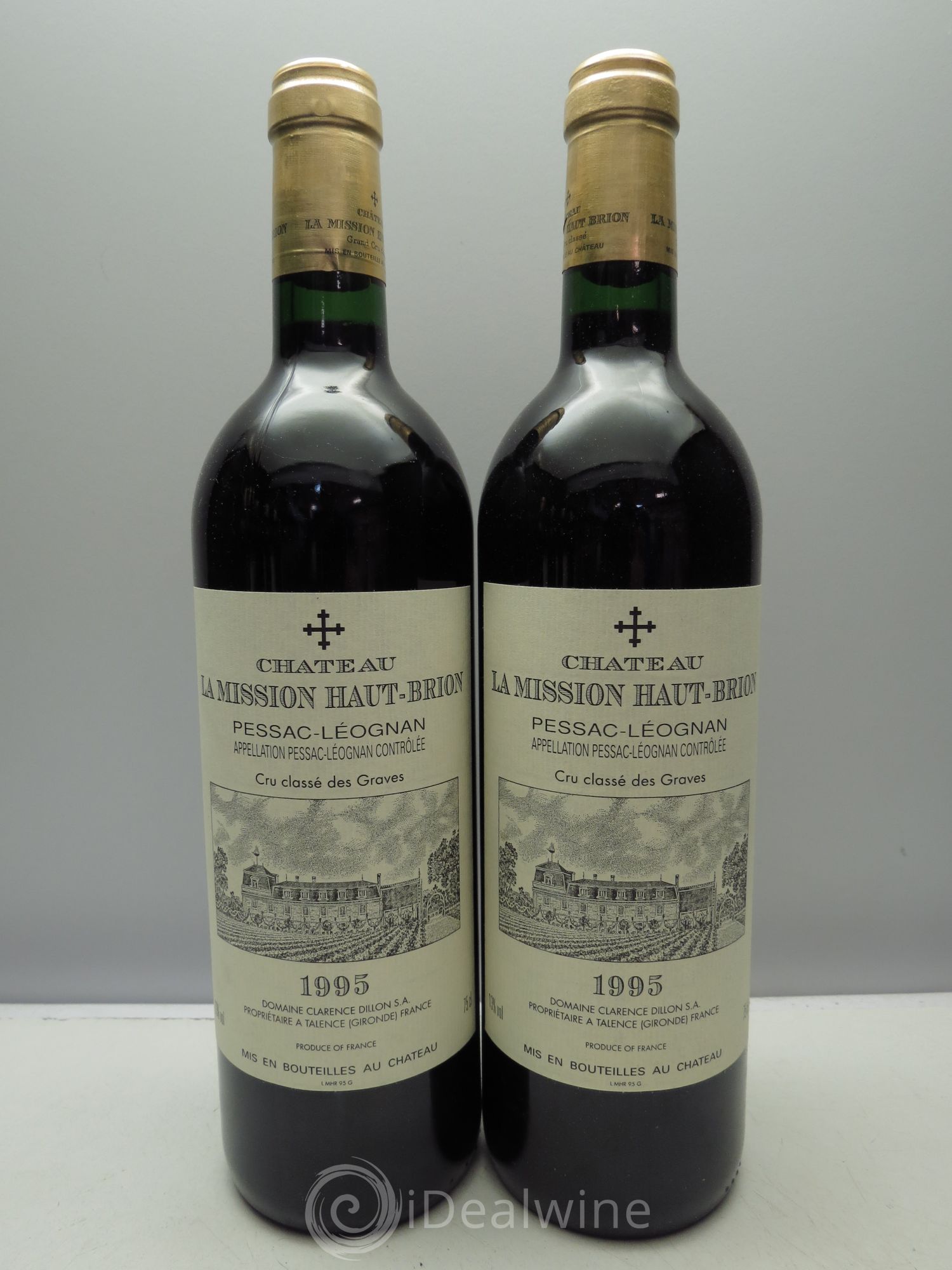 Château la Mission Haut-Brion Cru Classé de Graves 1995 - Lot de 6 bouteilles - 1