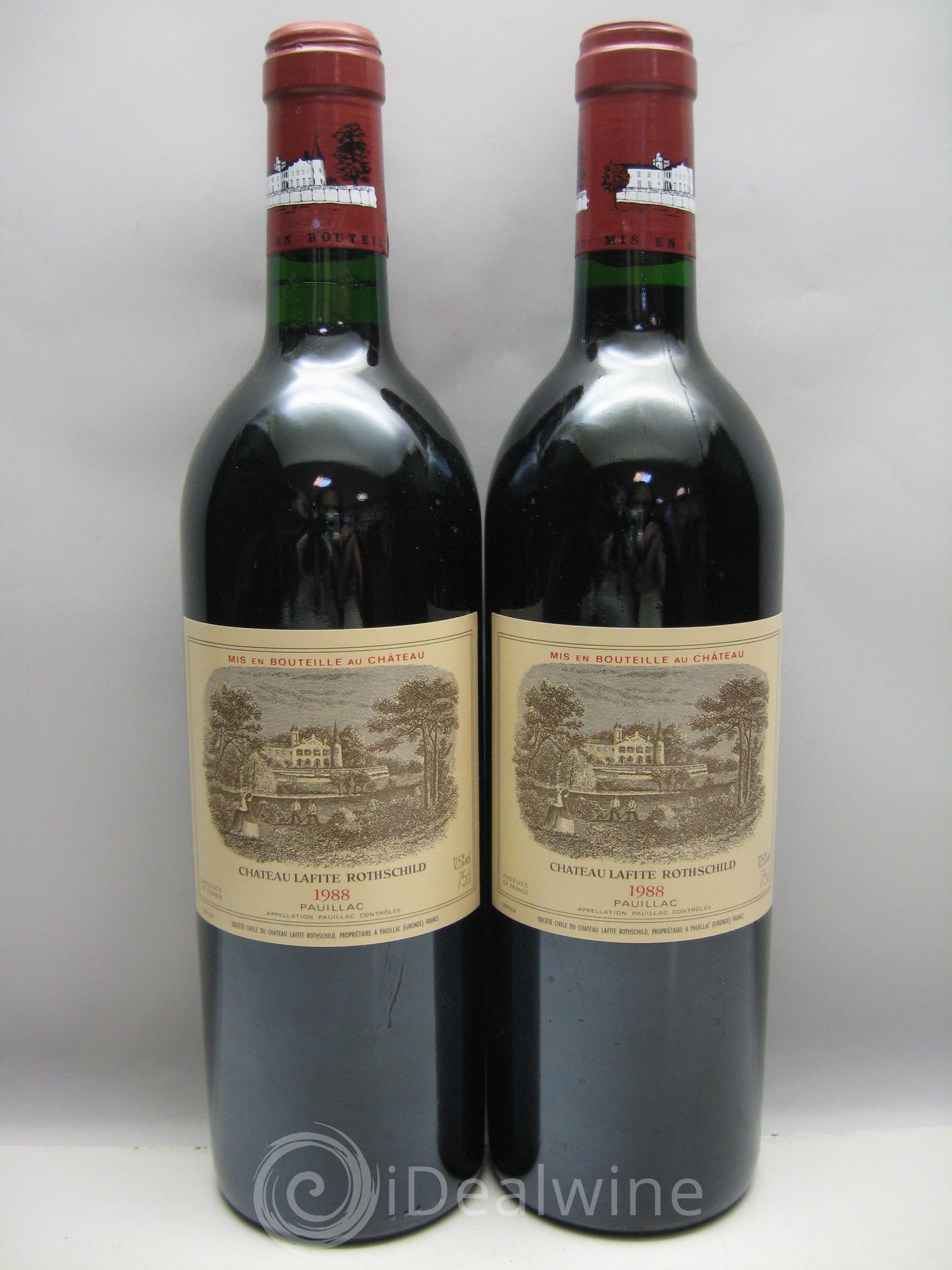 Château Lafite Rothschild 1er Grand Cru Classé 1988 - Lot de 12 bouteilles - 1