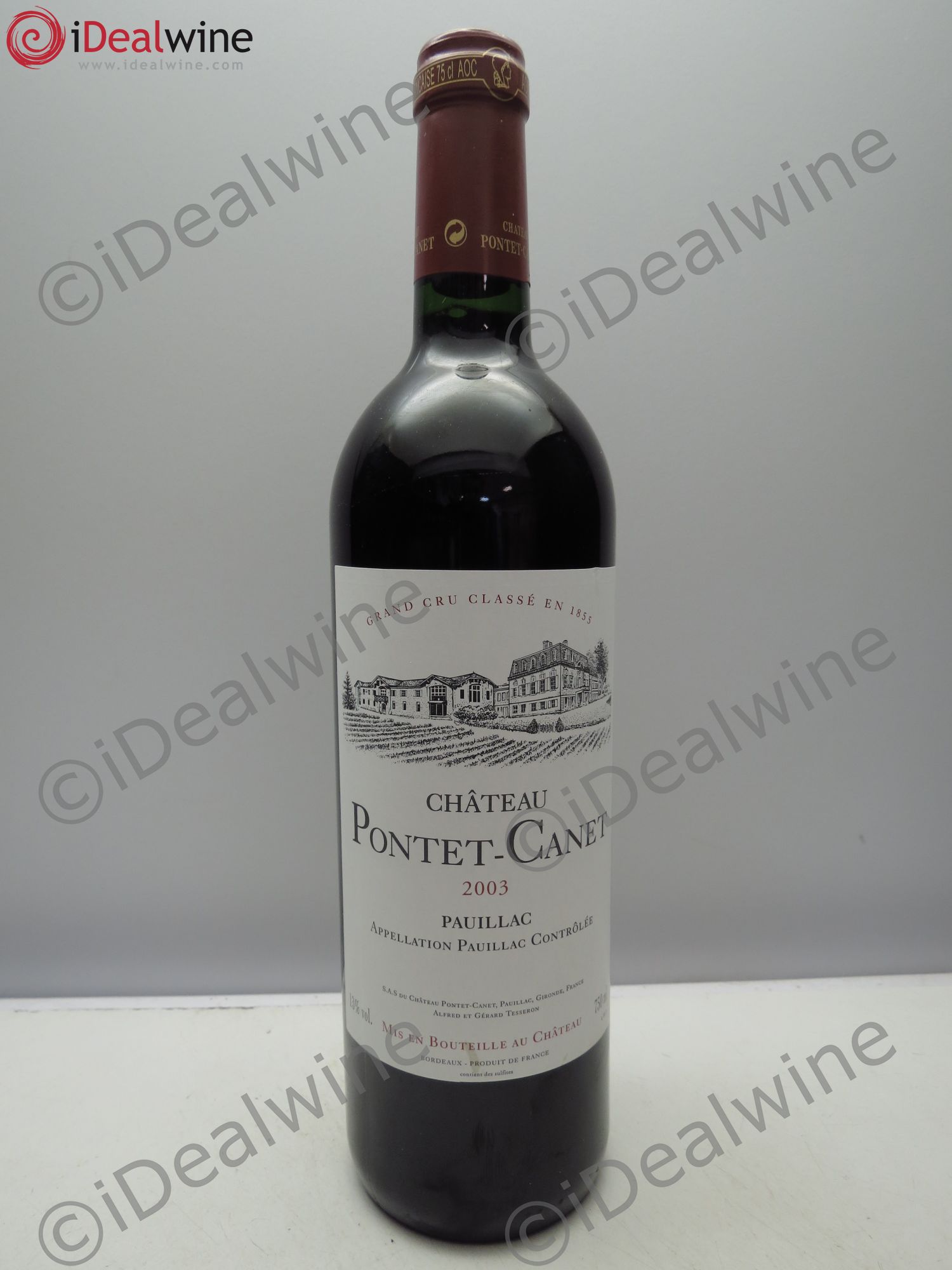 Château Pontet Canet 5ème Grand Cru Classé 2003 - Lot de 1 bouteille - 0