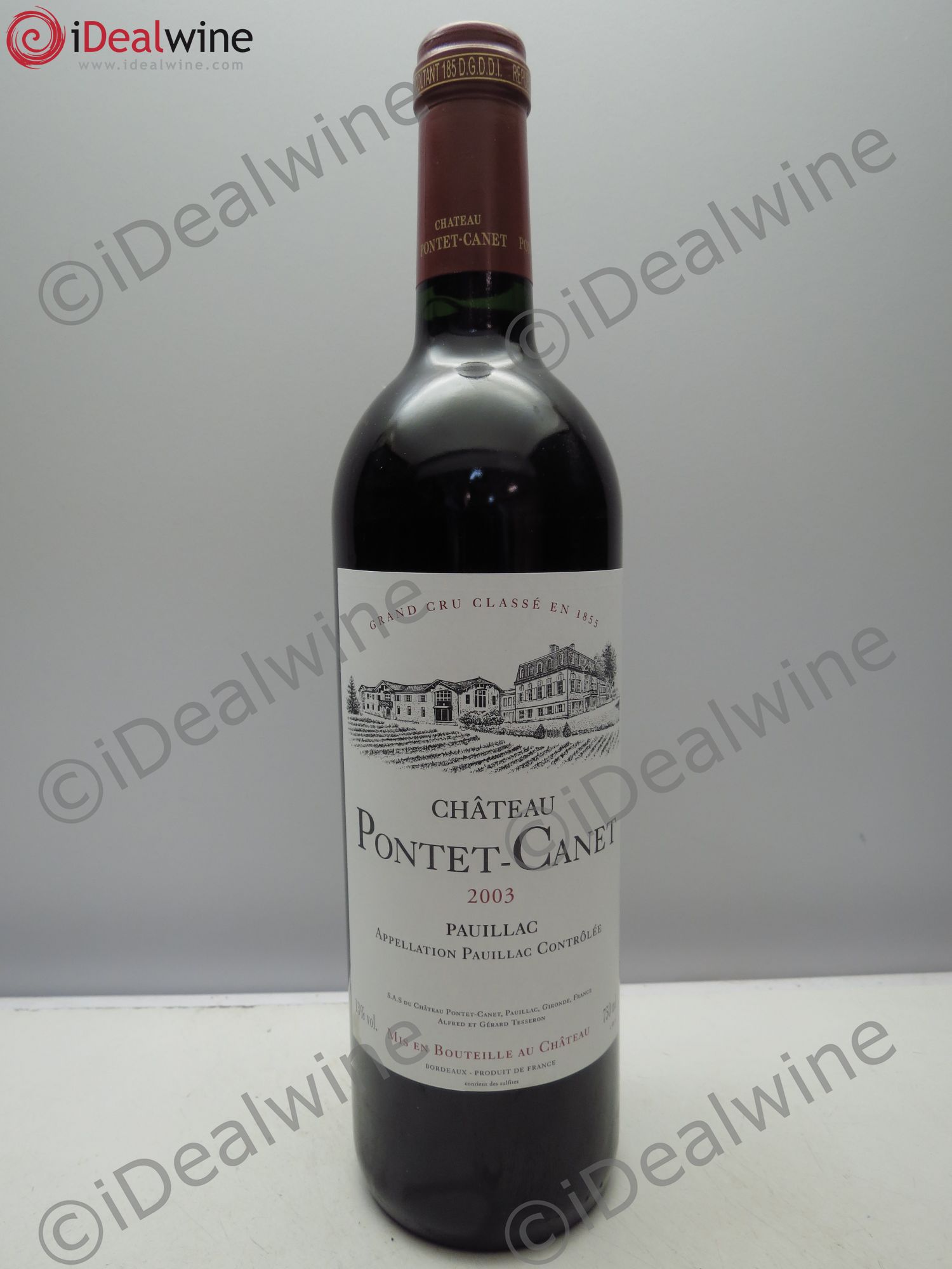 Château Pontet Canet 5ème Grand Cru Classé 2003 - Lot de 1 bouteille - 0
