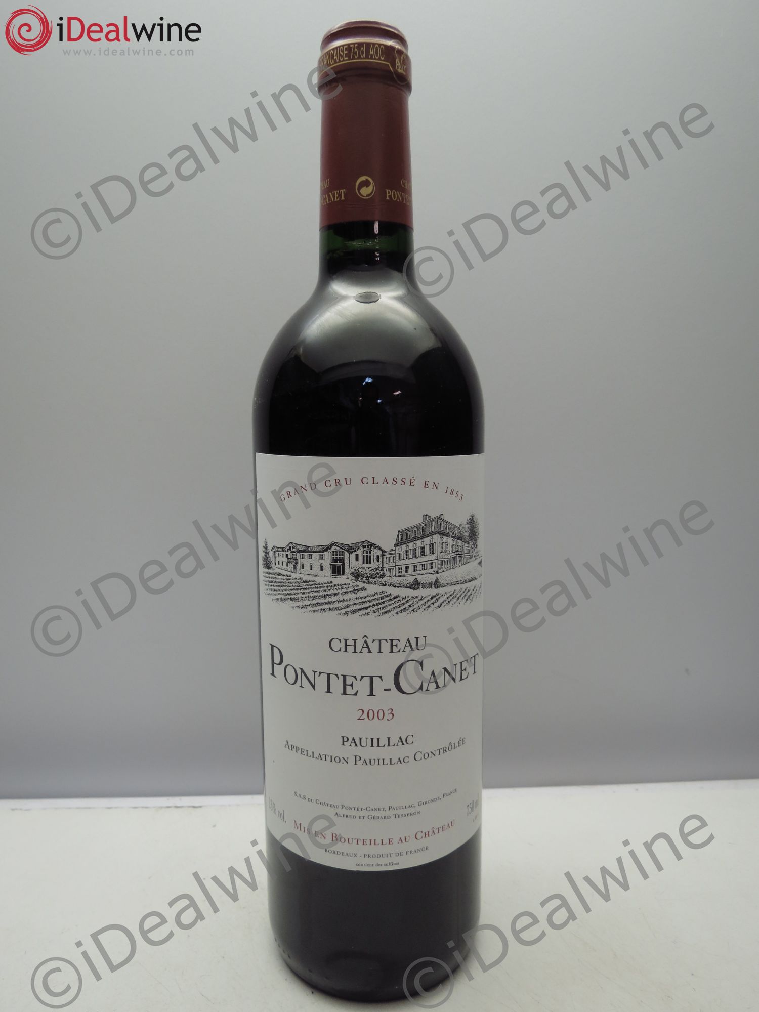 Château Pontet Canet 5ème Grand Cru Classé 2003 - Lot de 1 bouteille - 0