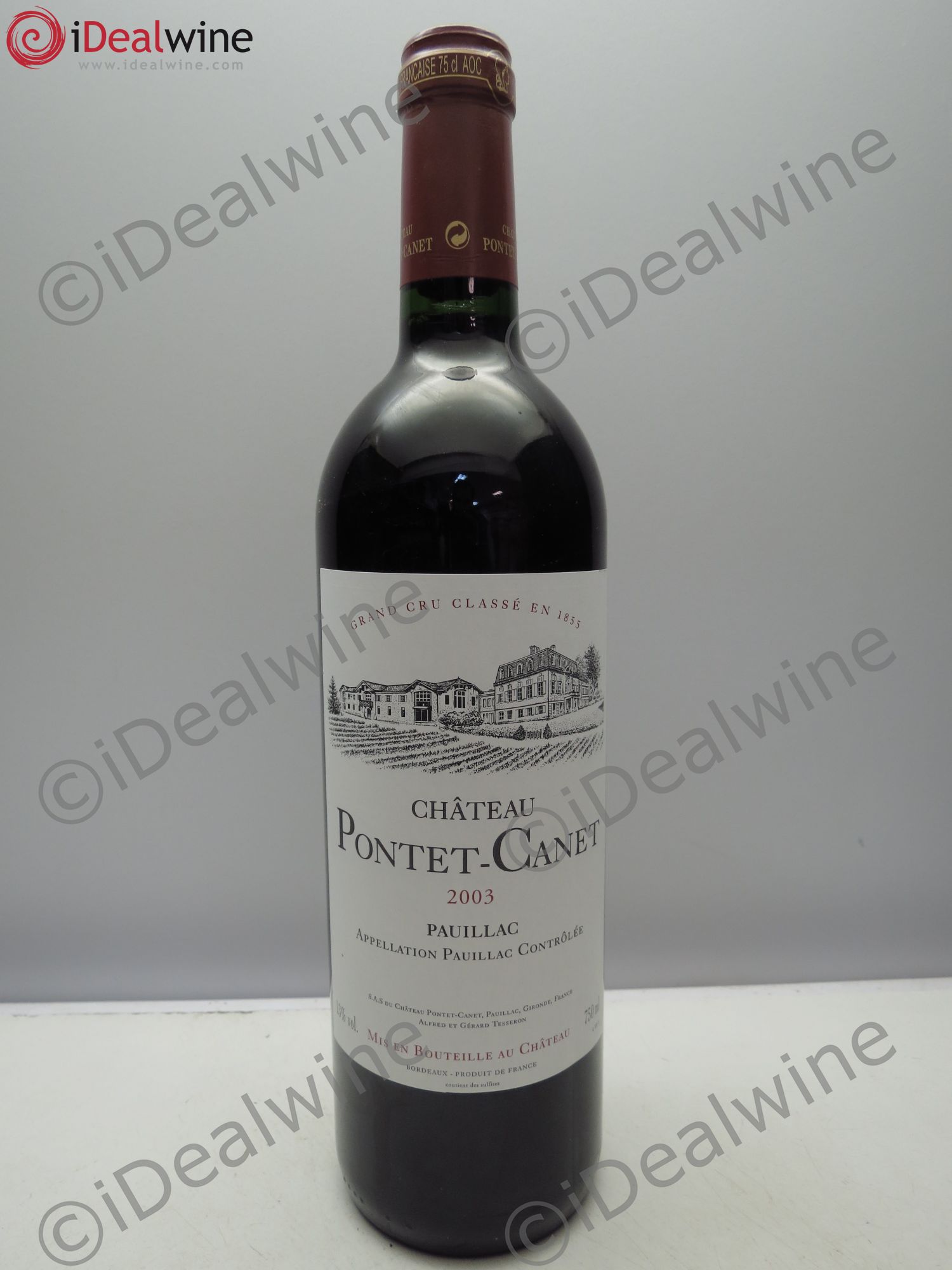 Château Pontet Canet 5ème Grand Cru Classé 2003 - Lot de 1 bouteille - 0