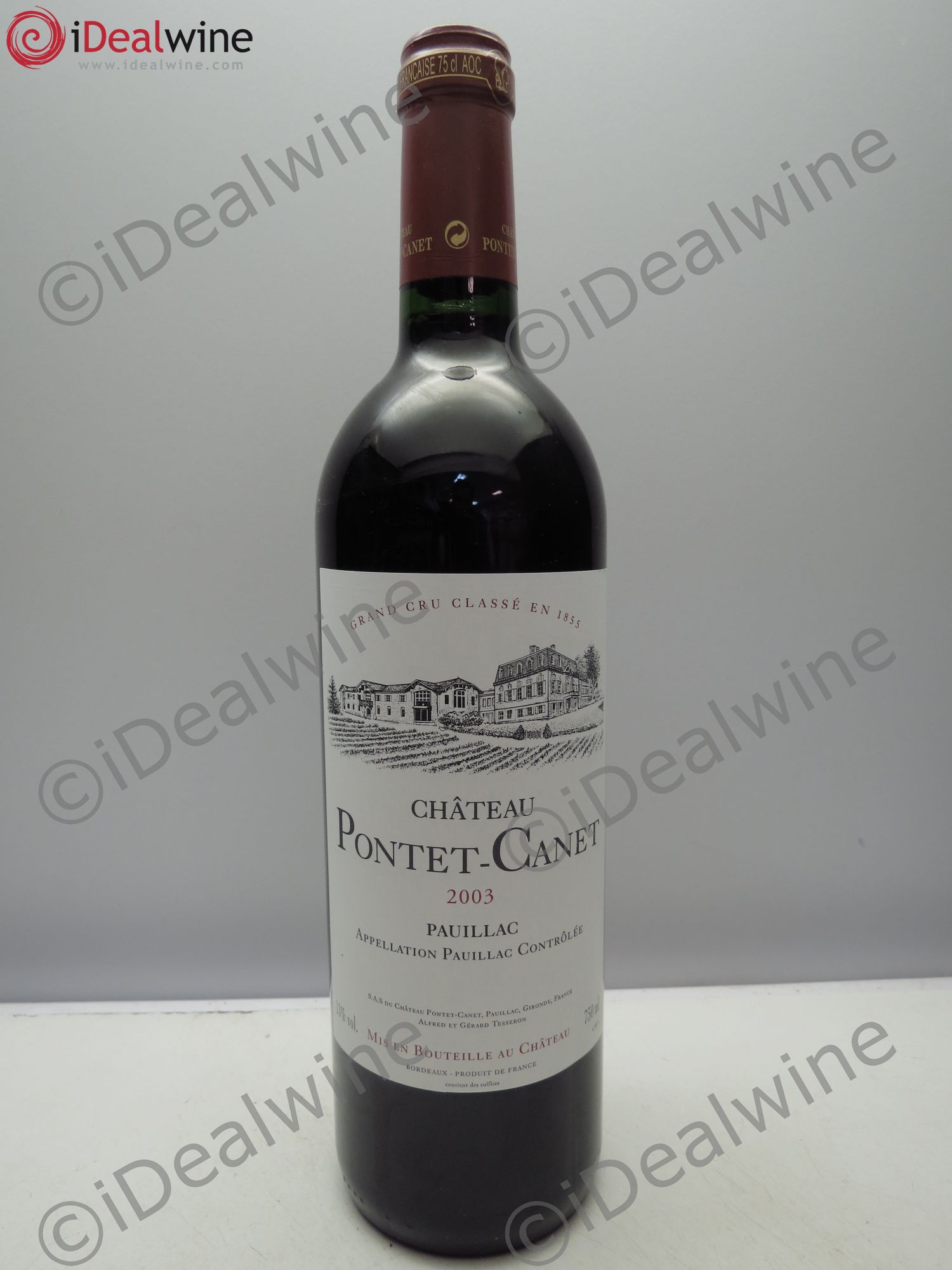 Château Pontet Canet 5ème Grand Cru Classé 2003 - Lot de 1 bouteille - 0