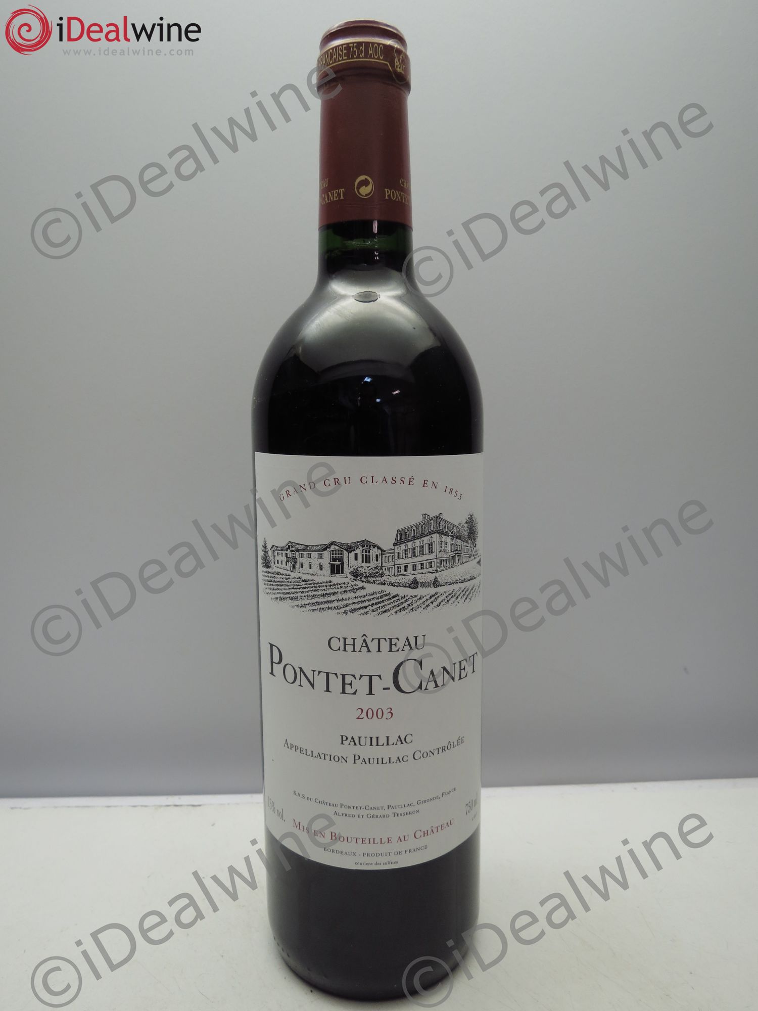 Château Pontet Canet 5ème Grand Cru Classé 2003 - Lot de 1 bouteille - 0