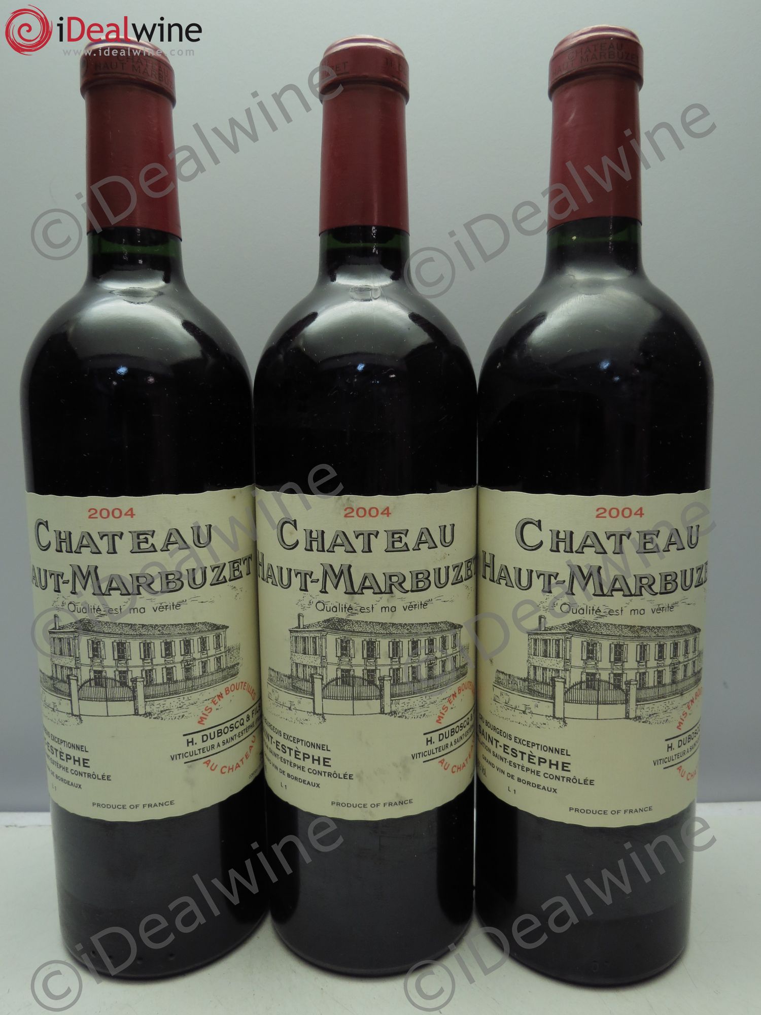 Château Haut Marbuzet 2004 - Lot de 3 bouteilles - 0