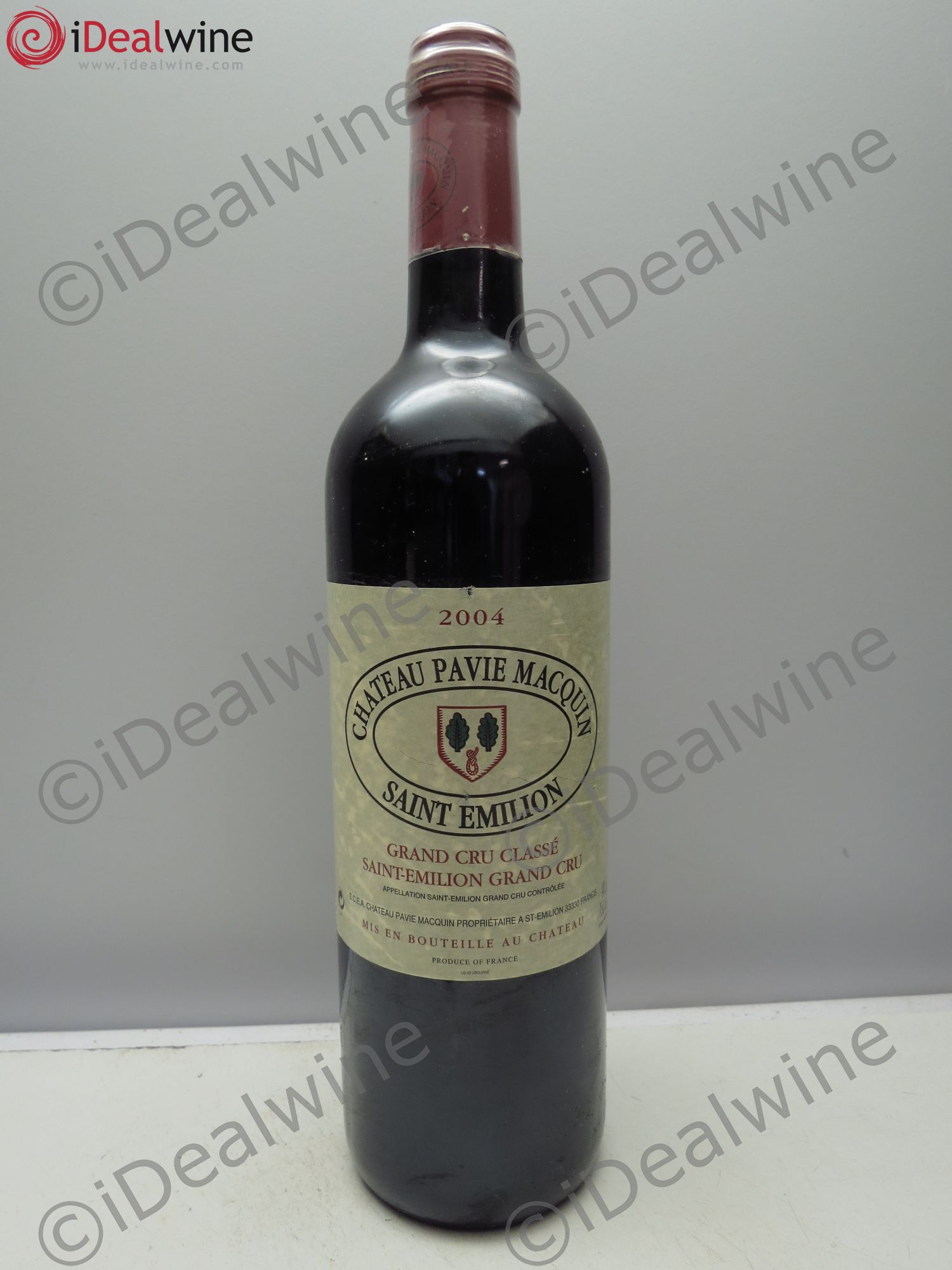 Château Pavie Macquin 1er Grand Cru Classé B 2004 - Lot de 1 bouteille - 0