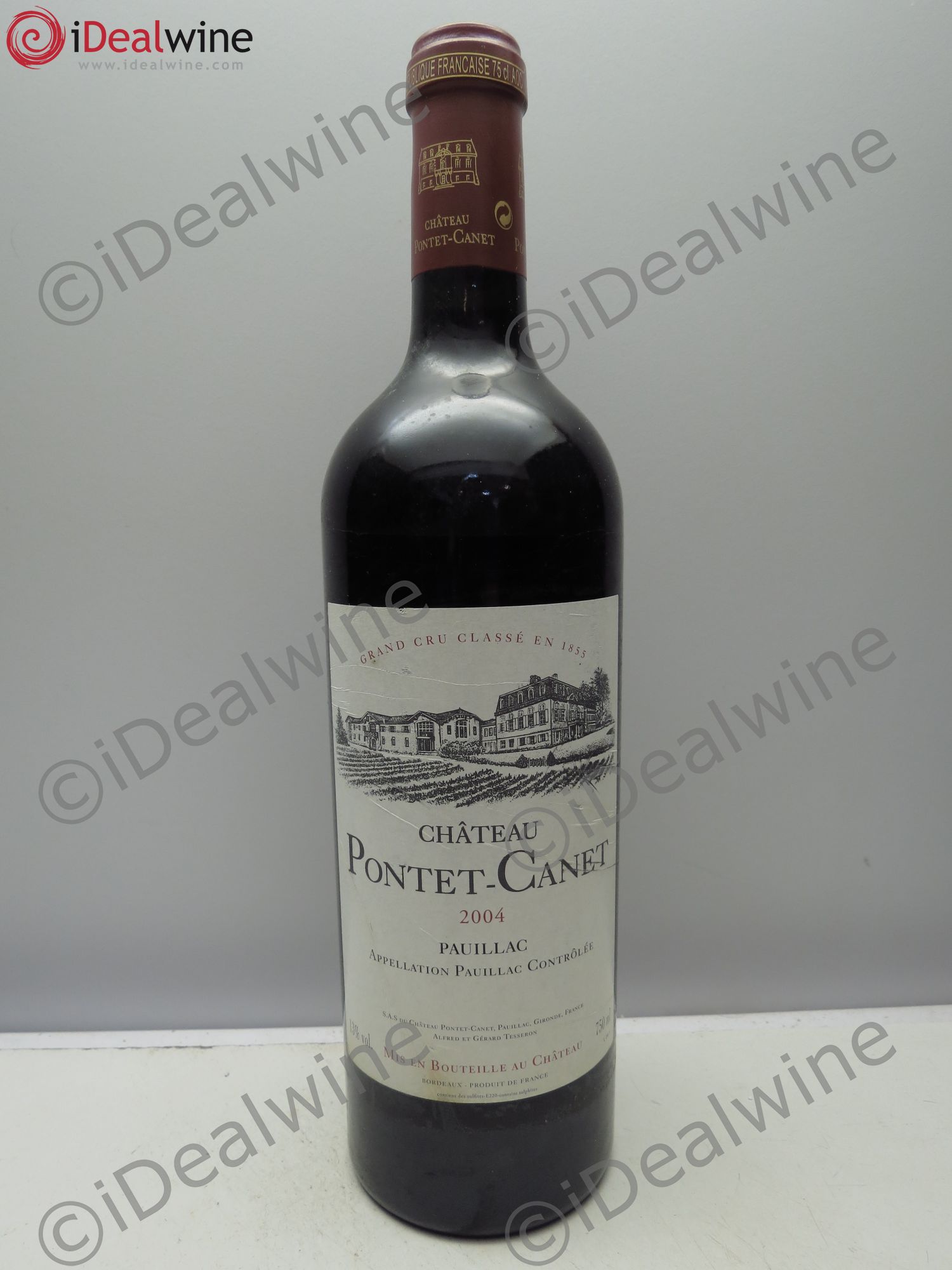 Château Pontet Canet 5ème Grand Cru Classé 2004 - Lot de 1 bouteille - 0