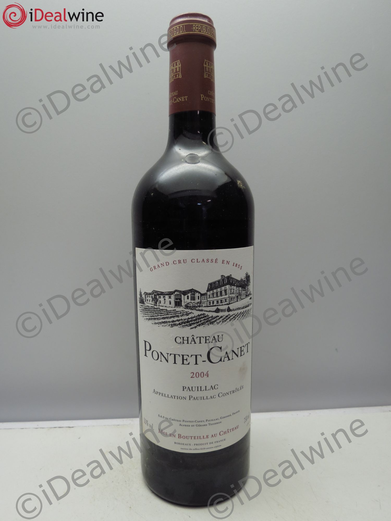 Château Pontet Canet 5ème Grand Cru Classé 2004 - Lot de 1 bouteille - 0