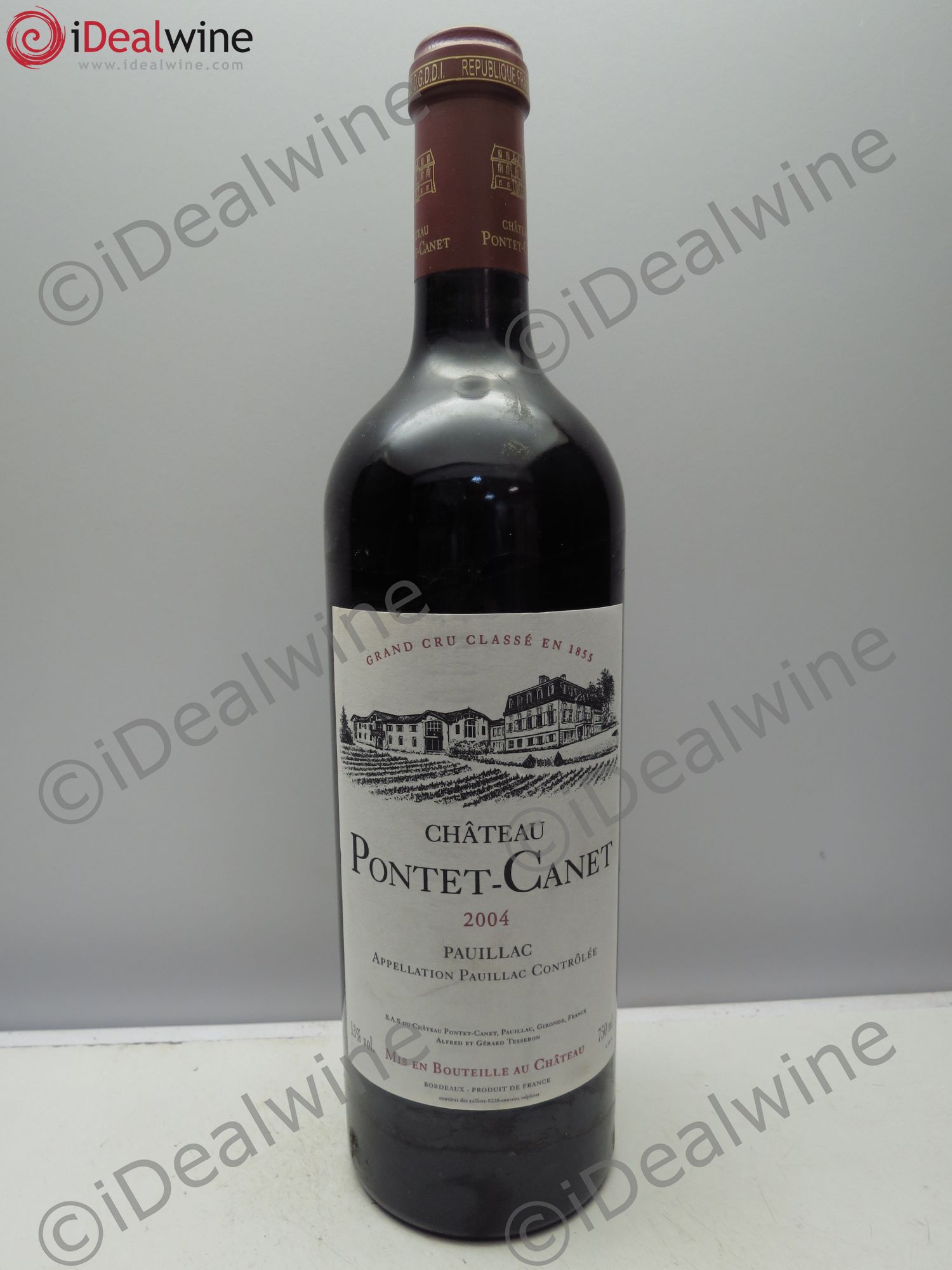 Château Pontet Canet 5ème Grand Cru Classé 2004 - Lot de 1 bouteille - 0