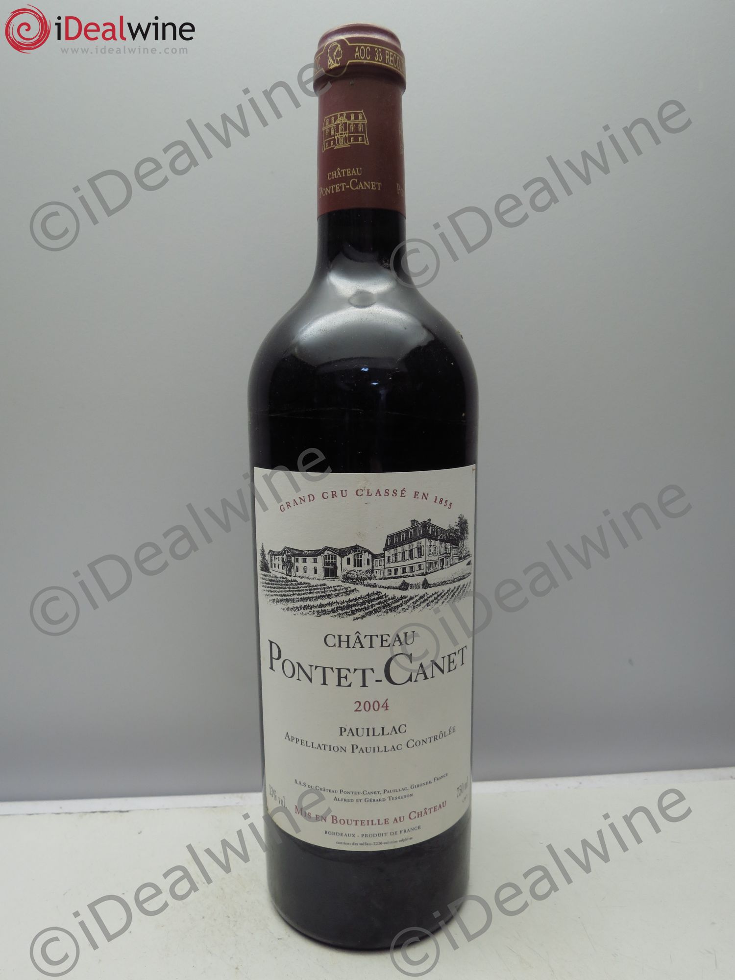 Château Pontet Canet 5ème Grand Cru Classé 2004 - Lot de 1 bouteille - 0