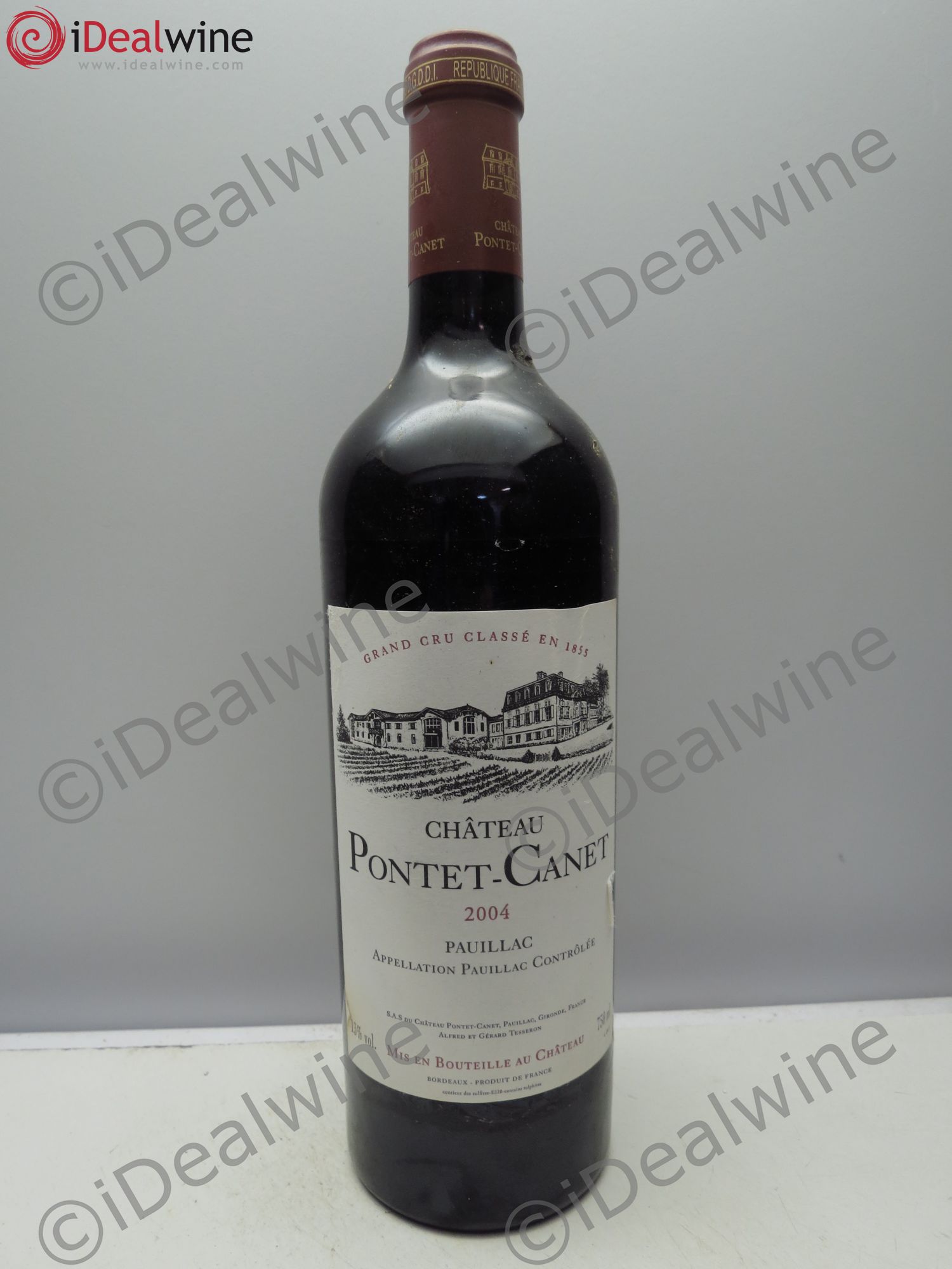 Château Pontet Canet 5ème Grand Cru Classé 2004 - Lot de 1 bouteille - 0