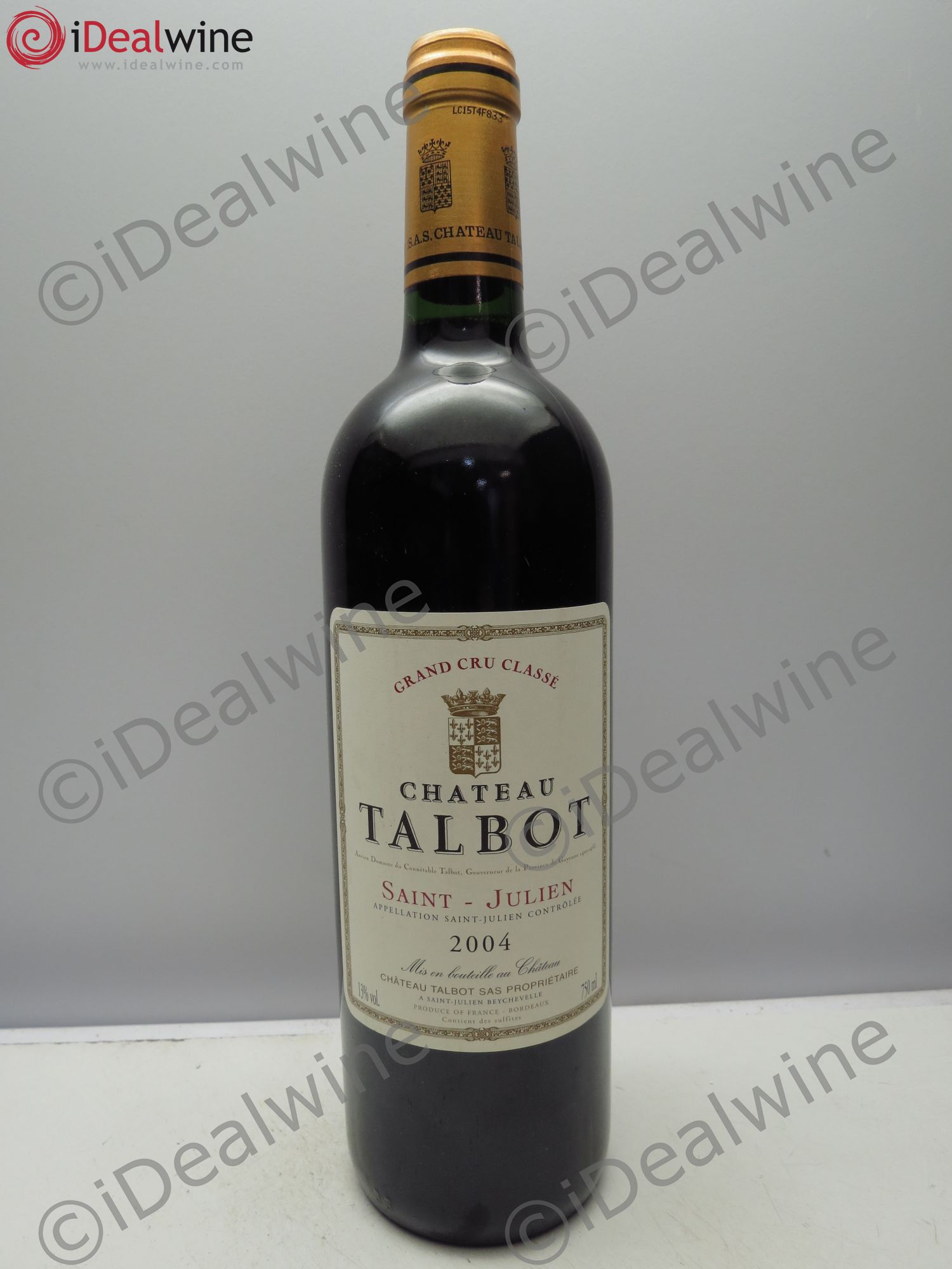 Château Talbot 4ème Grand Cru Classé 2004 - Lot de 1 bouteille - 0