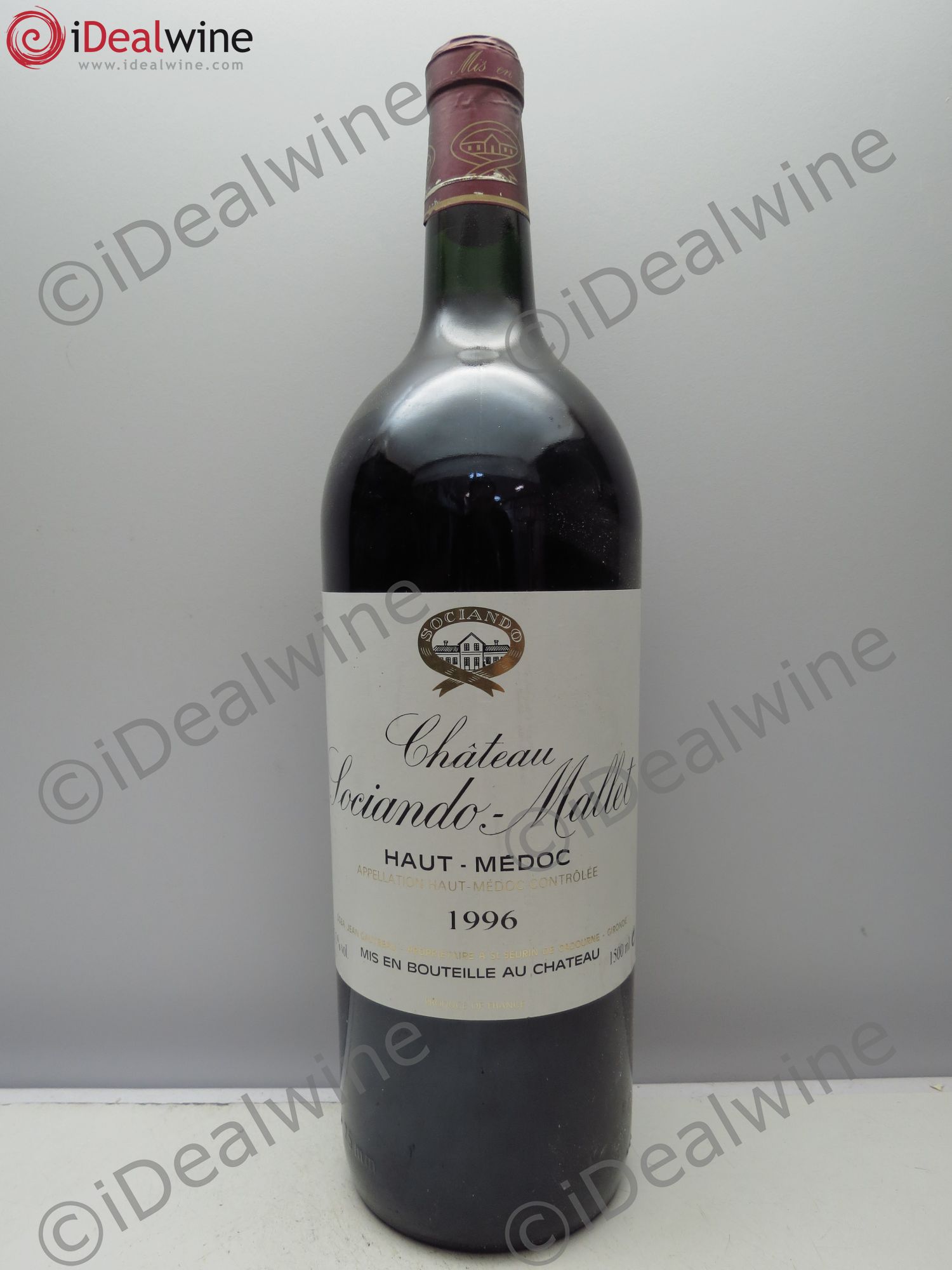 Château Sociando Mallet 1996 - Lot de 1 magnum - 0