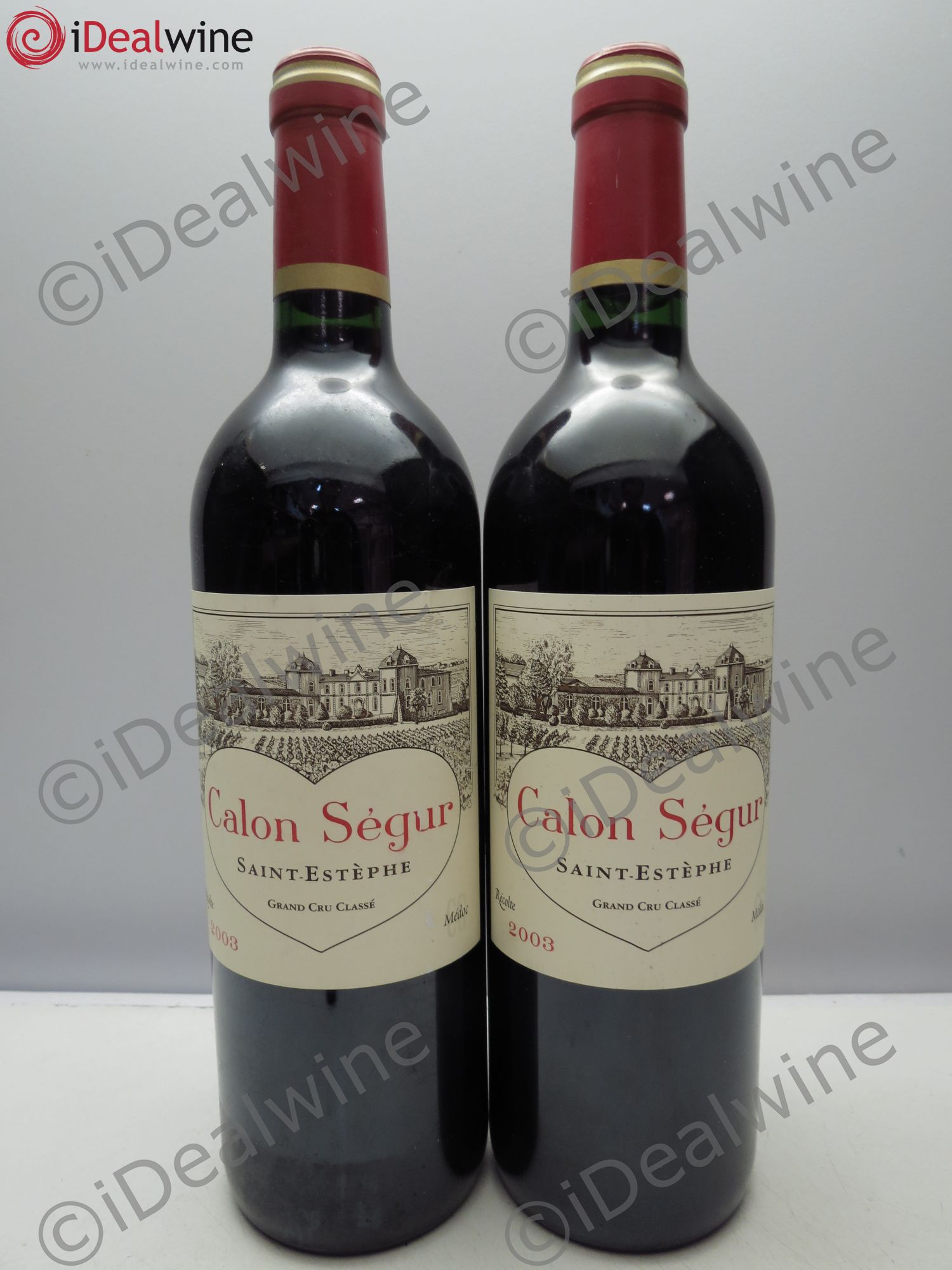 Château Calon Ségur 3ème Grand Cru Classé 2003 - Lot de 2 bouteilles - 0